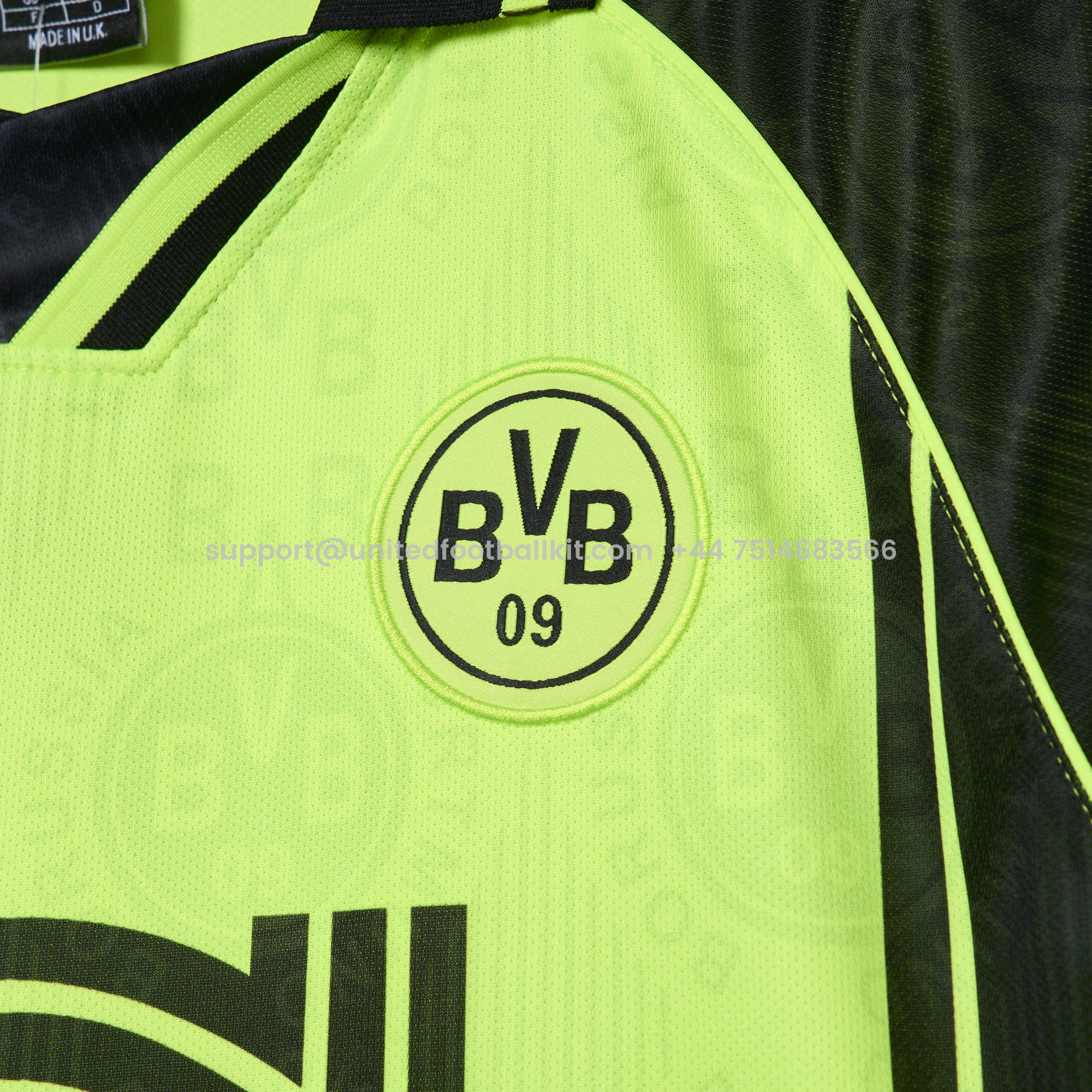 Unitedfootballkit.com | Retro Dortmund 1996-97 European Home Jersey -Customize Name, Number and Patch | Worldwide Shipping