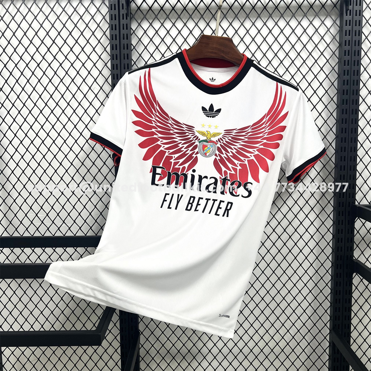 Unitedfootballkit.com | Benfica 25-26 Red Wings White Special Jersey - Fans Version -Customize Name, Number and Patch | Worldwide Shipping