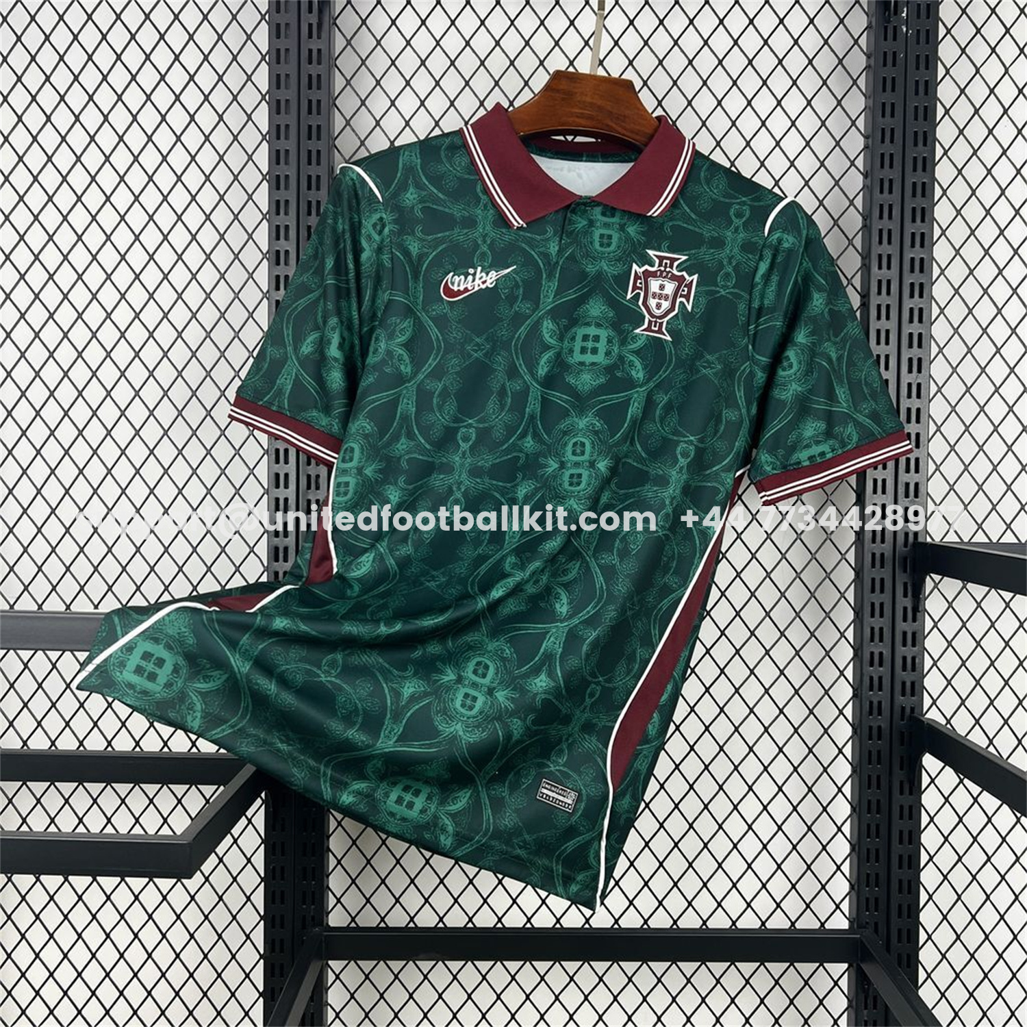 Unitedfootballkit.com | Portugal 2026 Green Special Polo Jersey - Fans Version -Customize Name, Number and Patch | Worldwide Shipping