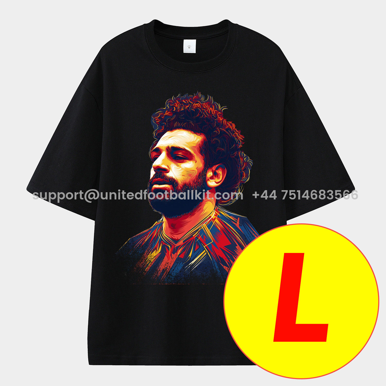 Unitedfootballkit.com | Salah Liverpool Klopp Arnold Unisex Pure Cotton T-shirt -Customize Name, Number and Patch | Worldwide Shipping