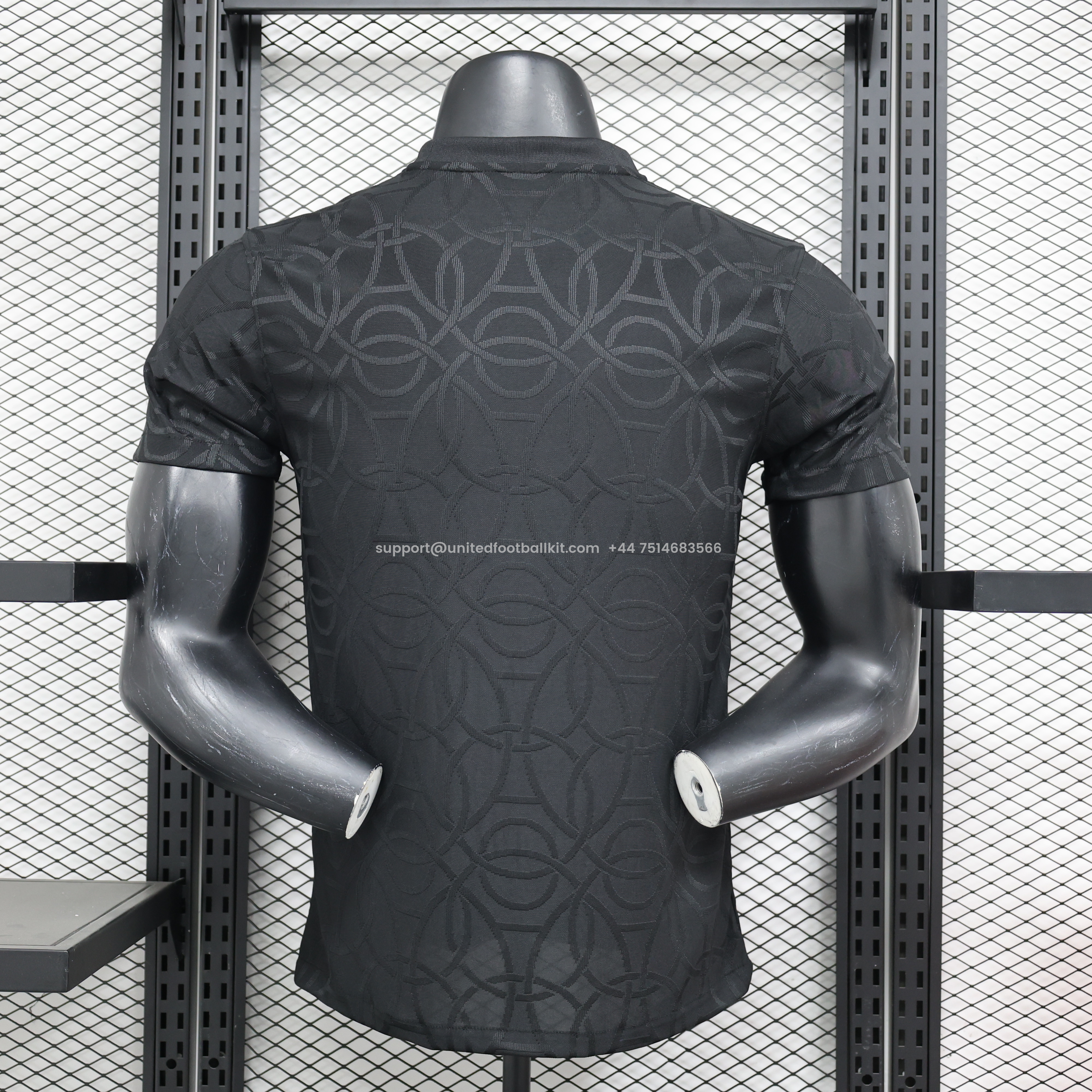 Unitedfootballkit.com | Paris Saint-Germain PSG X JD 24-25 Third Pre-Match Black Jersey - Player Version -Customize Name, Number and Patch | Worldwide Shipping