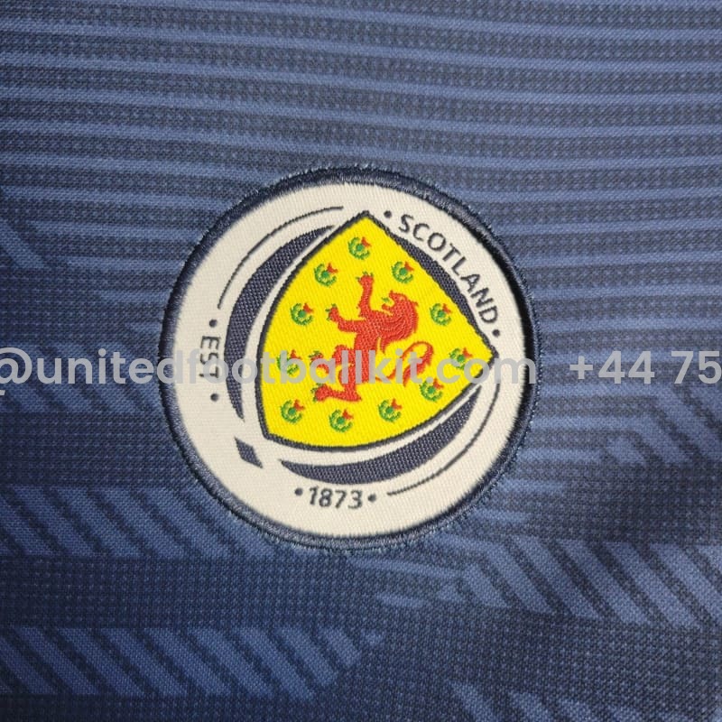 Unitedfootballkit.com | S-c-o.t l.a-n.d 2024 Home Stadium Kids Kit -Customize Name, Number and Patch | Worldwide Shipping