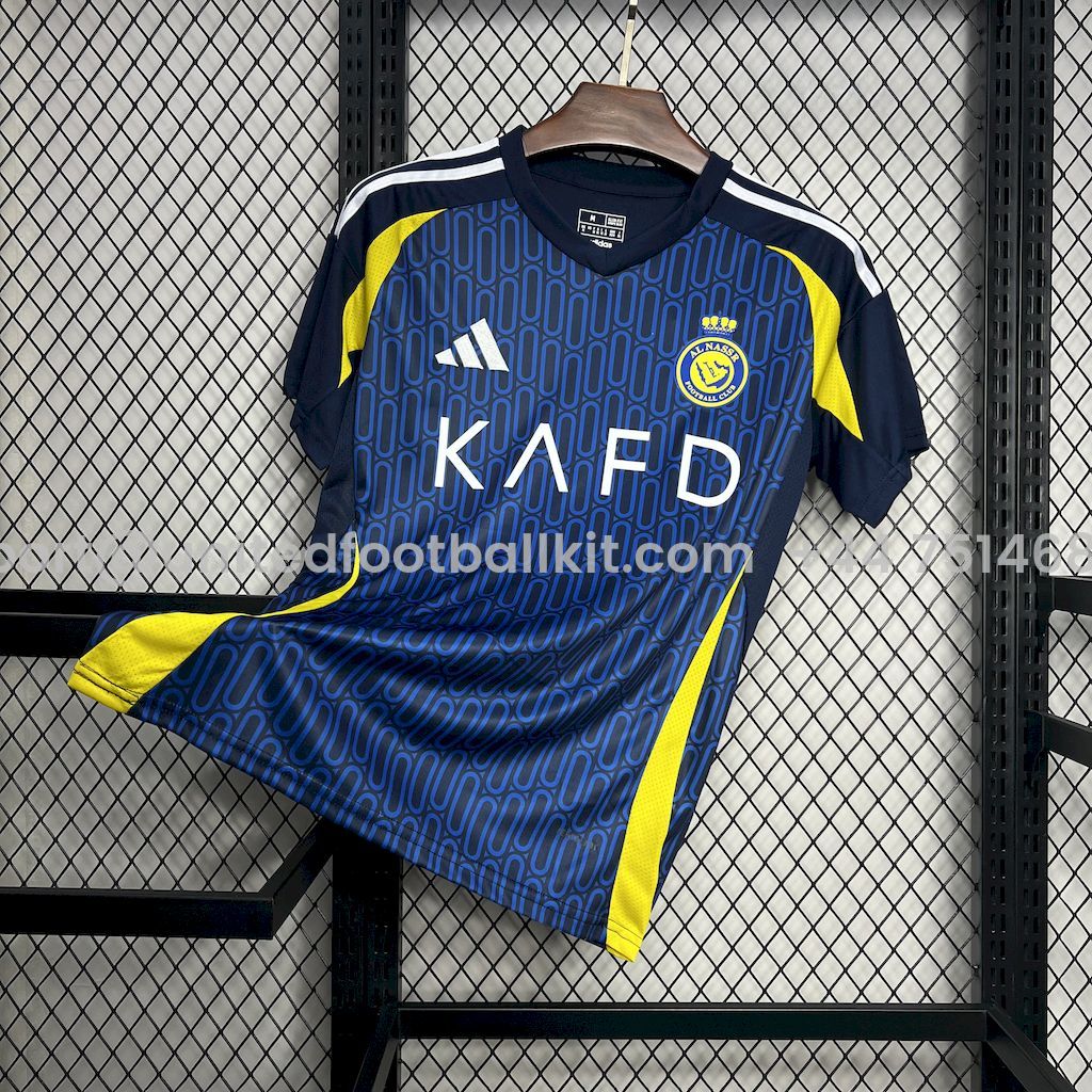 Unitedfootballkit.com | Al Nassr Riyadh Victory 24-25 Away Jersey - Fans Version -Customize Name, Number and Patch | Worldwide Shipping