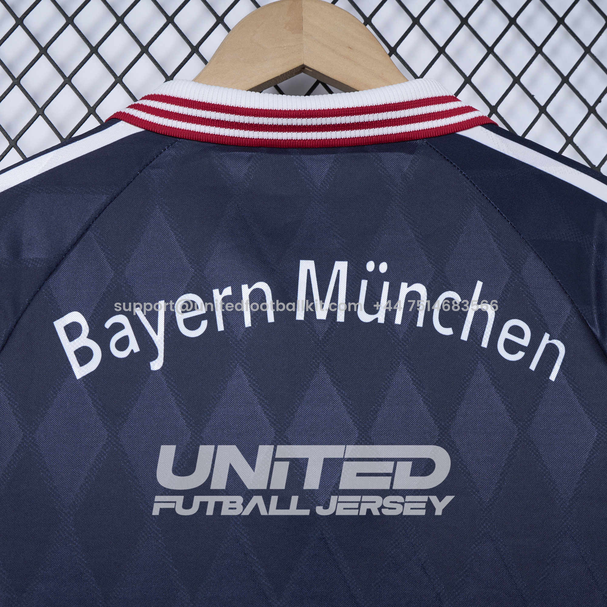 Unitedfootballkit.com | Retro Bayern Munich 1997-99 Home Long Jersey -Customize Name, Number and Patch | Worldwide Shipping