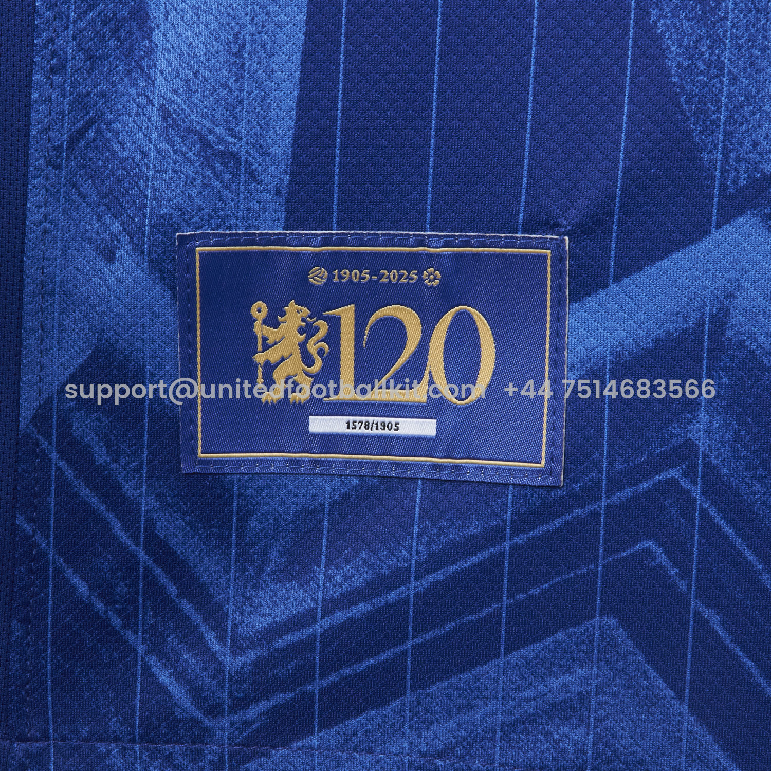 Unitedfootballkit.com | C.H.E.L.S.E.A 25-26 120th Anniversary Home Unsponsored Jersey - Fans Version -Customize Name, Number and Patch | Worldwide Shipping