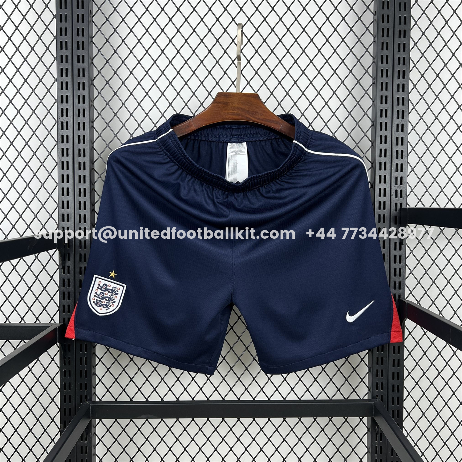 Unitedfootballkit.com | England 2026 Home Shorts - Fans Version -Customize Name, Number and Patch | Worldwide Shipping