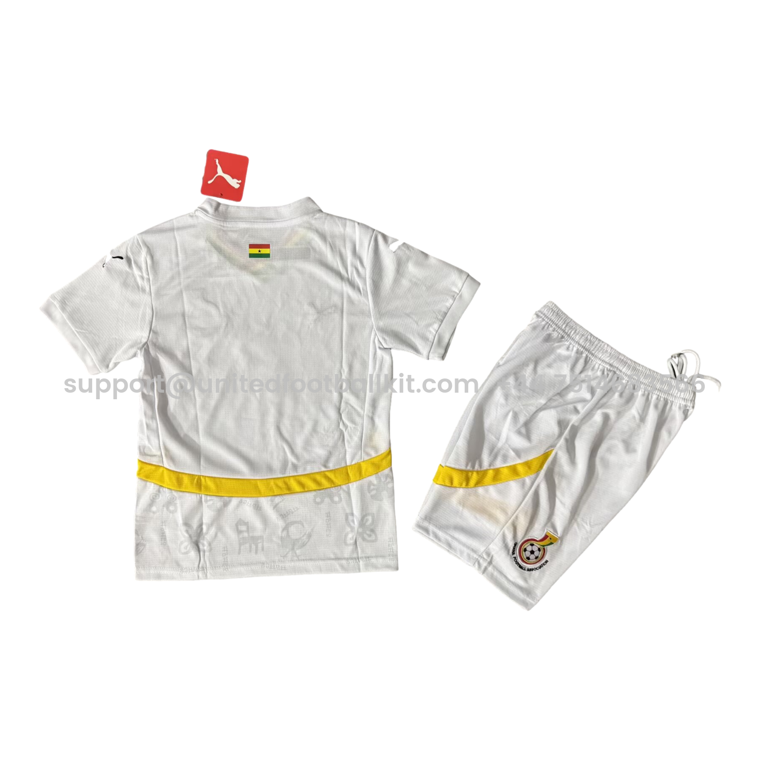 Unitedfootballkit.com | Ghana 2026 Home Kids Kit -Customize Name, Number and Patch | Worldwide Shipping