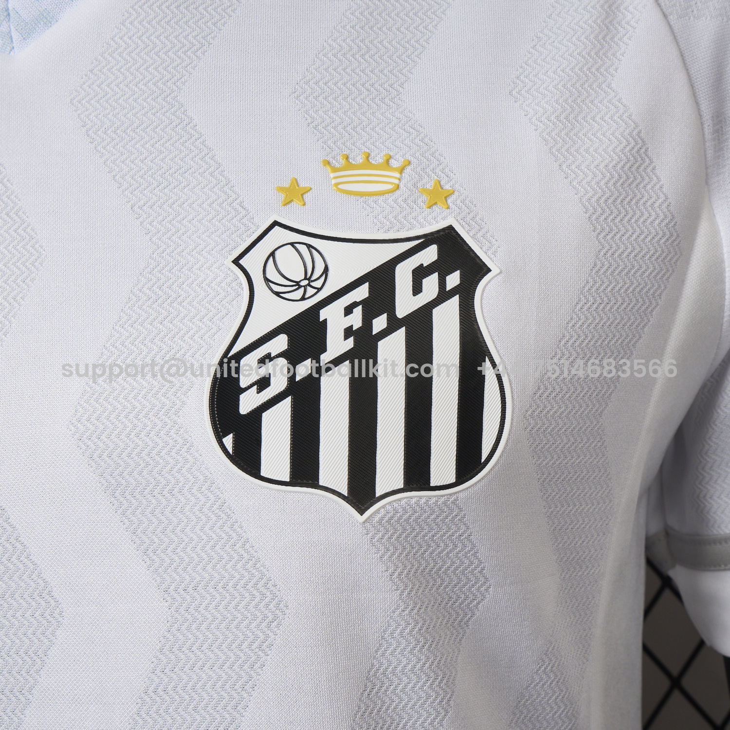 Unitedfootballkit.com | 【New Version】Santos 2025-26 Home Unsponsored Jersey - Player Version -Customize Name, Number and Patch | Worldwide Shipping