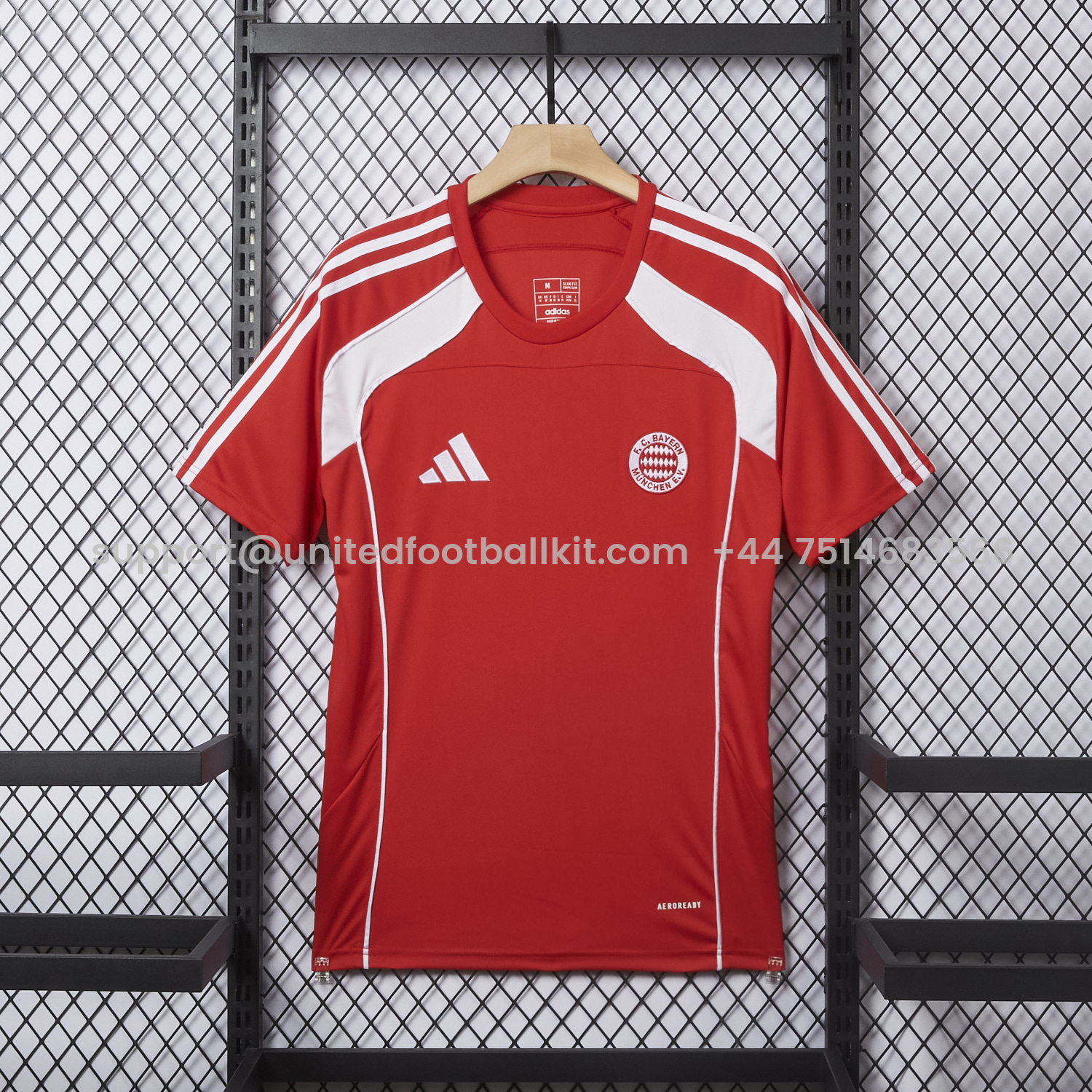 Unitedfootballkit.com | Bayern Munich 25-26 Red Urban Purist T-Shirt - Fans Version -Customize Name, Number and Patch | Worldwide Shipping