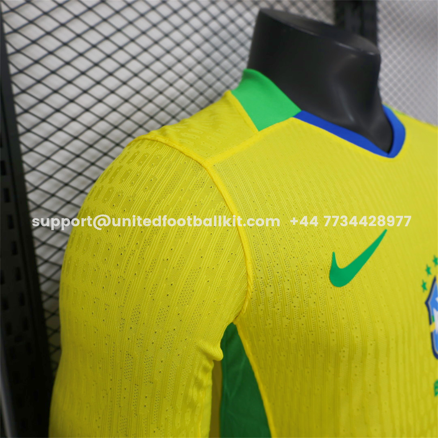 Unitedfootballkit.com | Brazil 2025 Women's Team Home Long Sleeves Jersey - Men's Player Version -Customize Name, Number and Patch | Worldwide Shipping