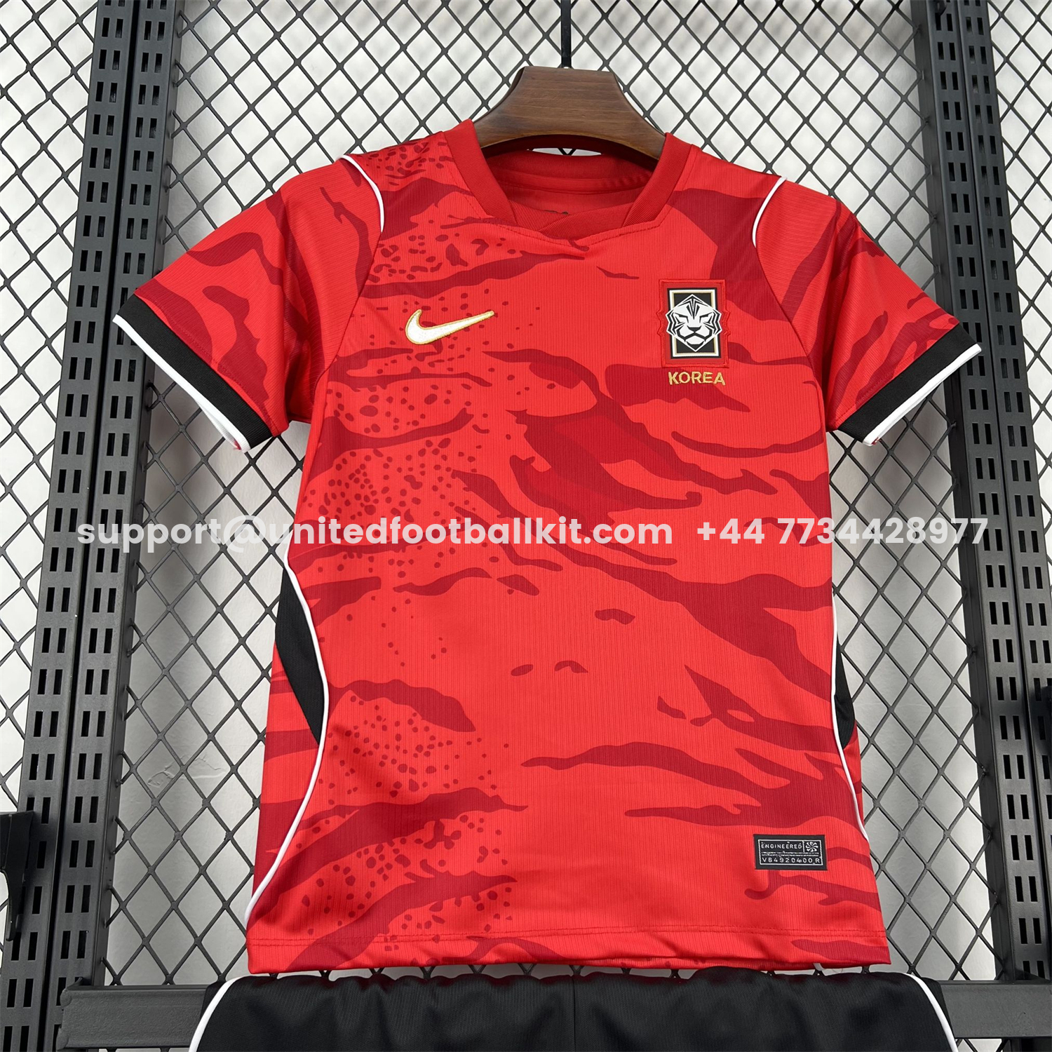 Unitedfootballkit.com | South Korea 2026 Home Kids Kit -Customize Name, Number and Patch | Worldwide Shipping