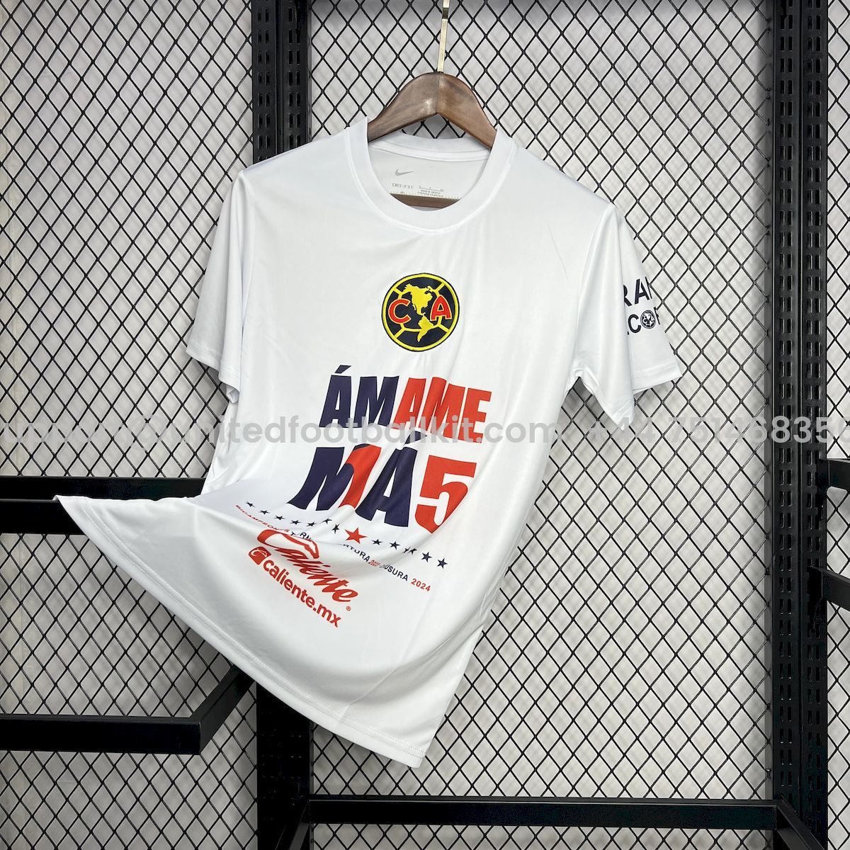 Unitedfootballkit.com | Club América 24-25 15 Champions White Commemorative Edition White Jersey -Customize Name, Number and Patch | Worldwide Shipping