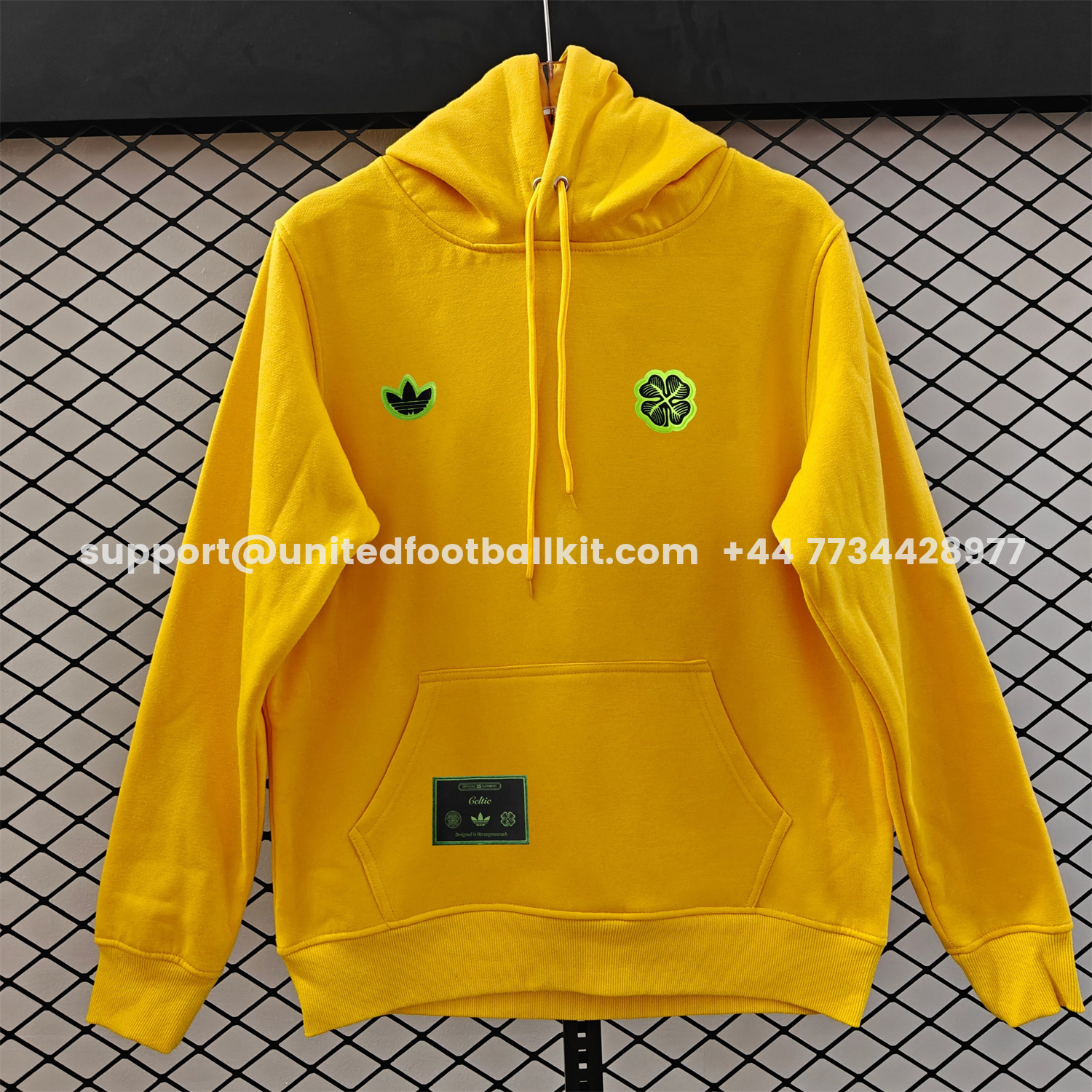 Unitedfootballkit.com | Celtic 25-26 Originals Terrace Icon Unisex Pullover Hoodie -Customize Name, Number and Patch | Worldwide Shipping