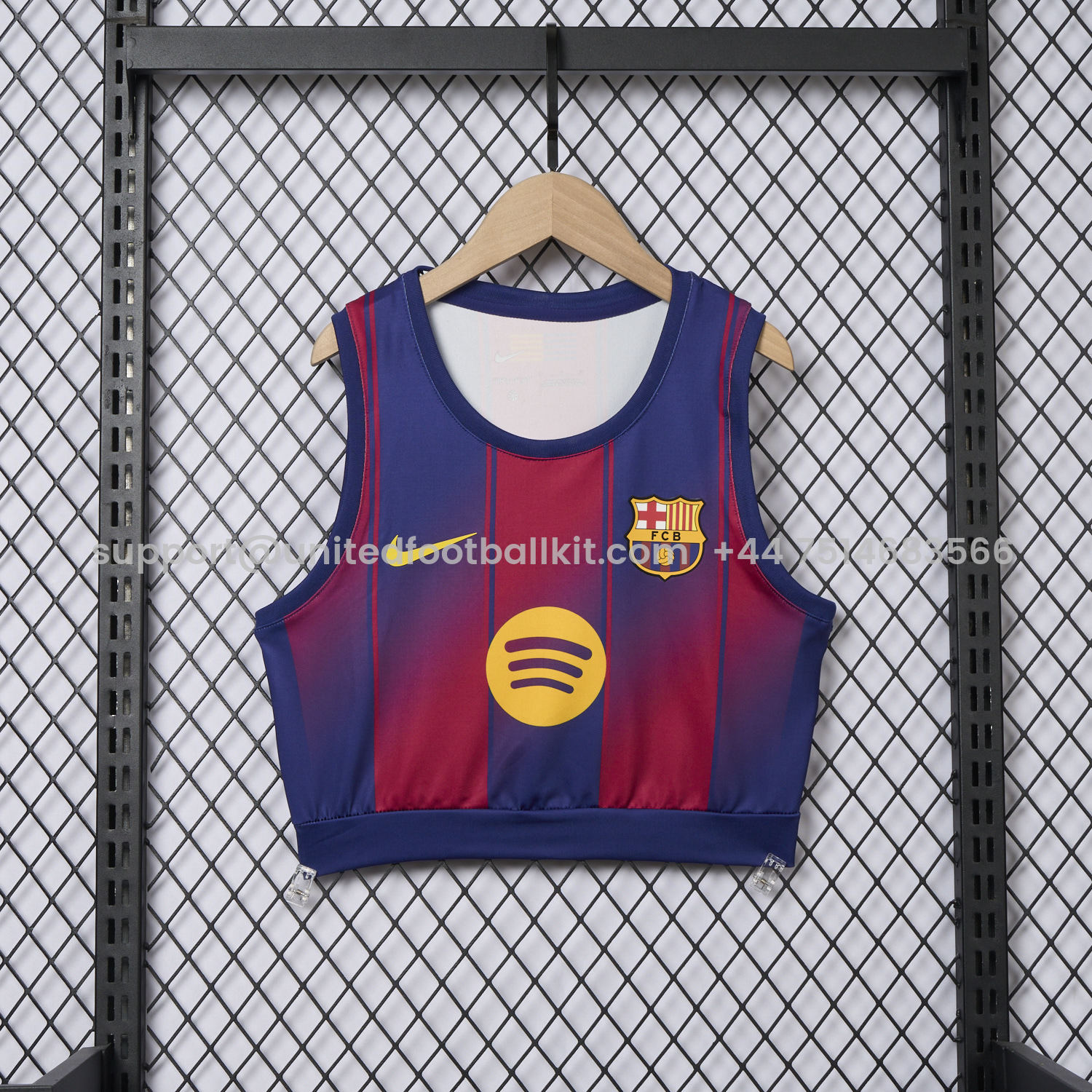 Unitedfootballkit.com | Women's Barcelona 25-26 Home Yoga Vest -Customize Name, Number and Patch | Worldwide Shipping