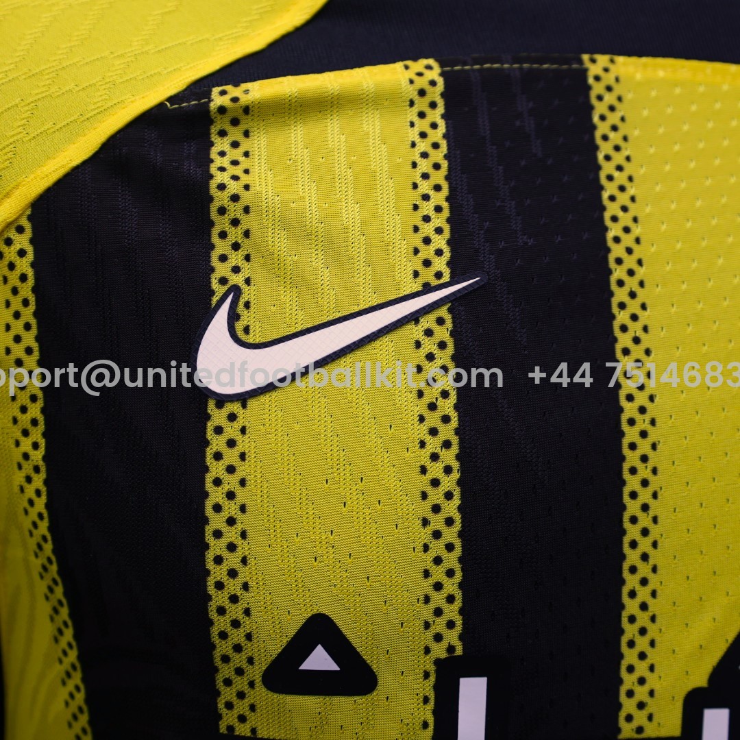 Unitedfootballkit.com | Al Ittihad Jeddah United 24-25 Home Jersey - Player Version -Customize Name, Number and Patch | Worldwide Shipping