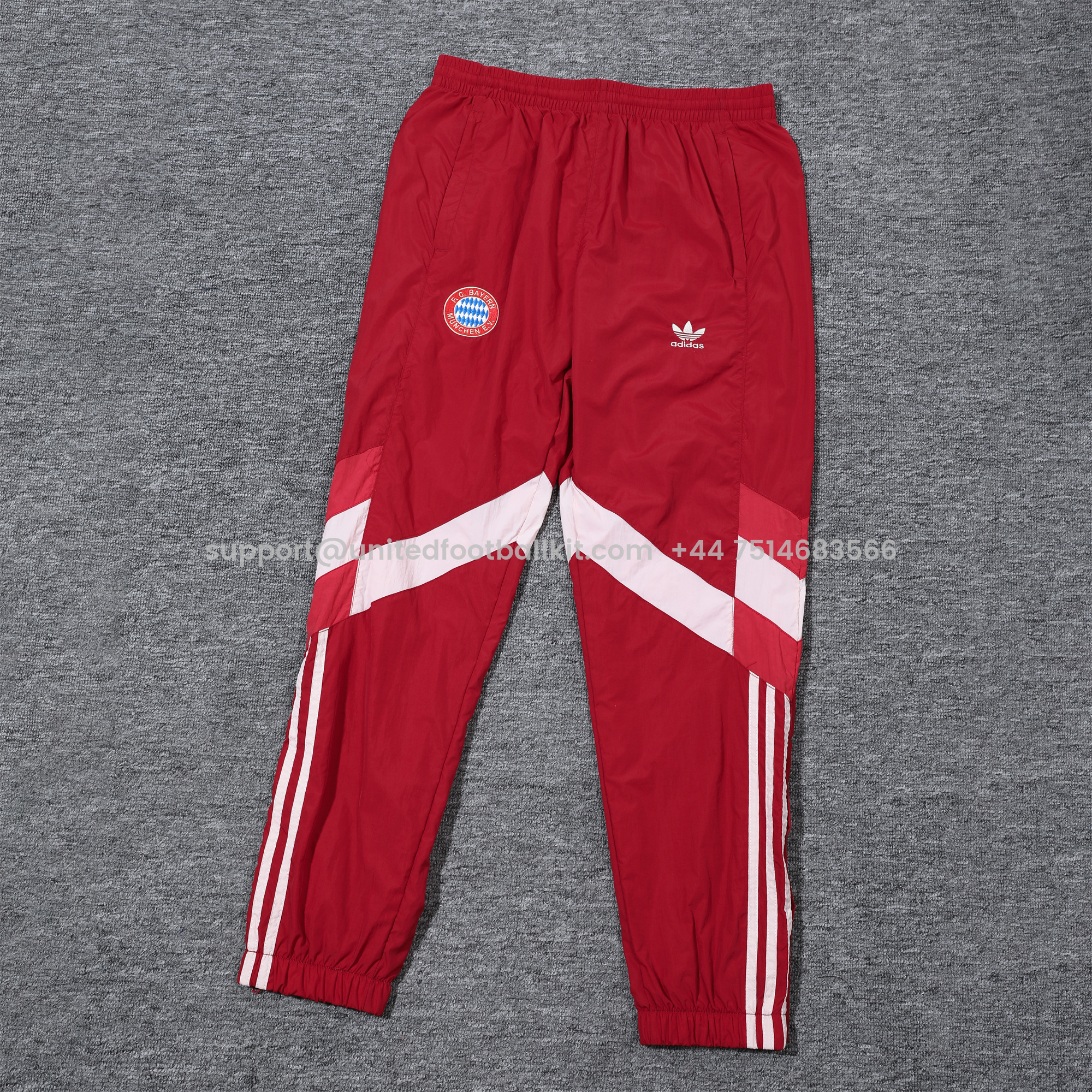 Unitedfootballkit.com | Bayern Munich 24-25 Originals LFSTLR Windbreaker Suit - Red Jackets & Pants -Customize Name, Number and Patch | Worldwide Shipping