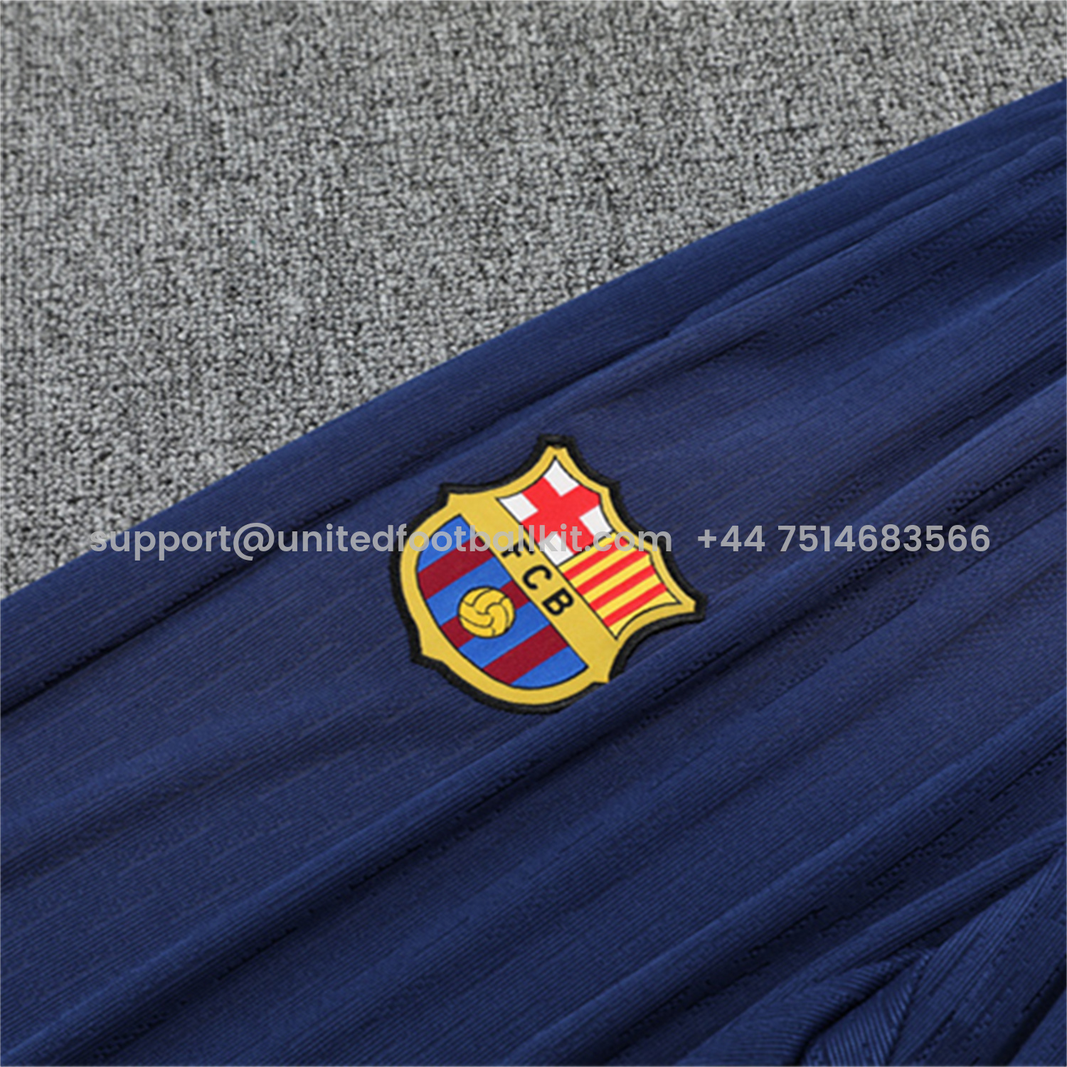 Unitedfootballkit.com | Barcelona 25-26 Long Sleeves Training Set - Royal Blue top & Royal Blue Pants -Customize Name, Number and Patch | Worldwide Shipping