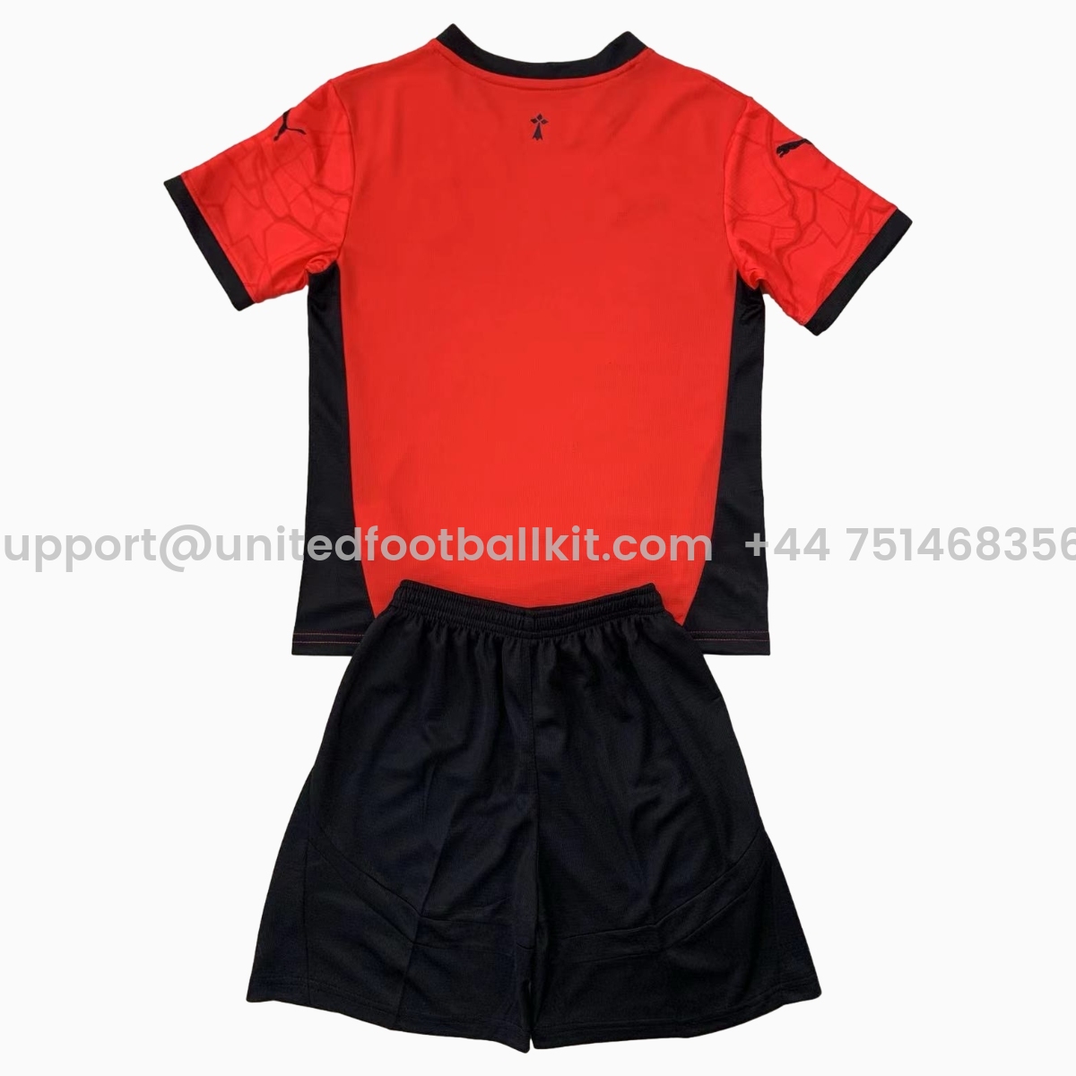 Unitedfootballkit.com | Stade Rennais 24-25 Home Men's Adult Jersey Set - Fans Version -Customize Name, Number and Patch | Worldwide Shipping