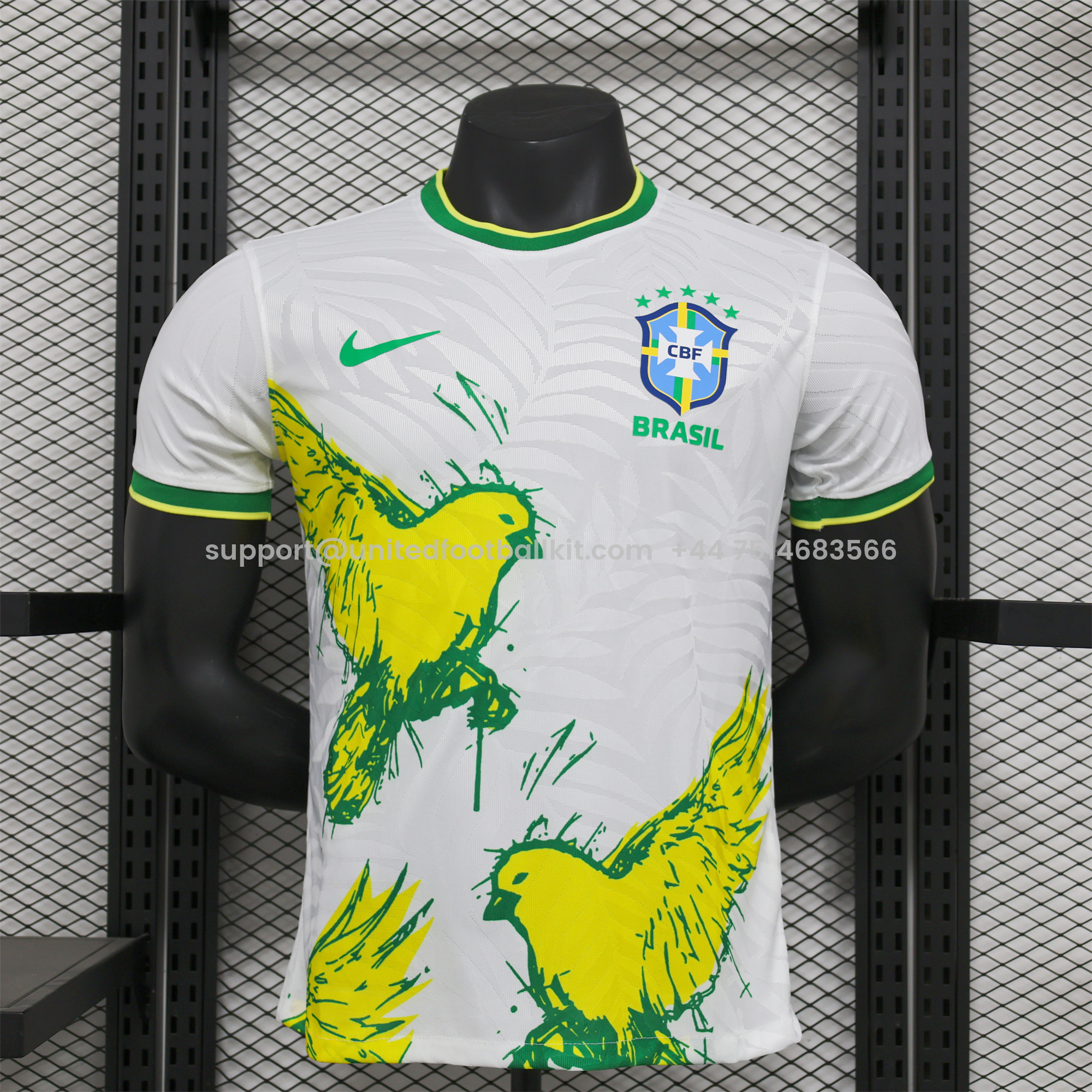 Unitedfootballkit.com | Brazil 2024 White Dove Special Edition Jersey - Player Version -Customize Name, Number and Patch | Worldwide Shipping