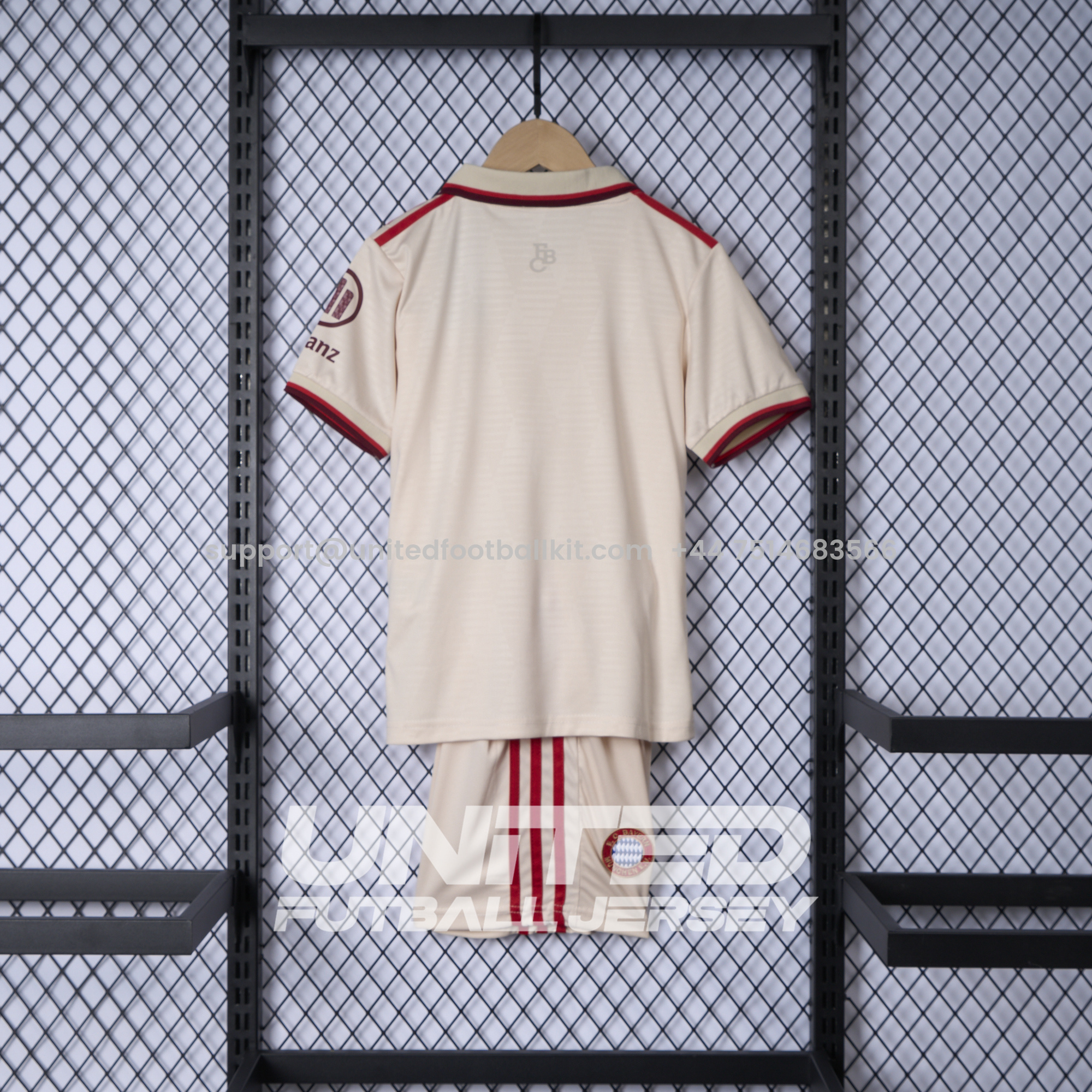 Unitedfootballkit.com | Bayern Munich 24-25 Third Kids Kit - Fans Version -Customize Name, Number and Patch | Worldwide Shipping