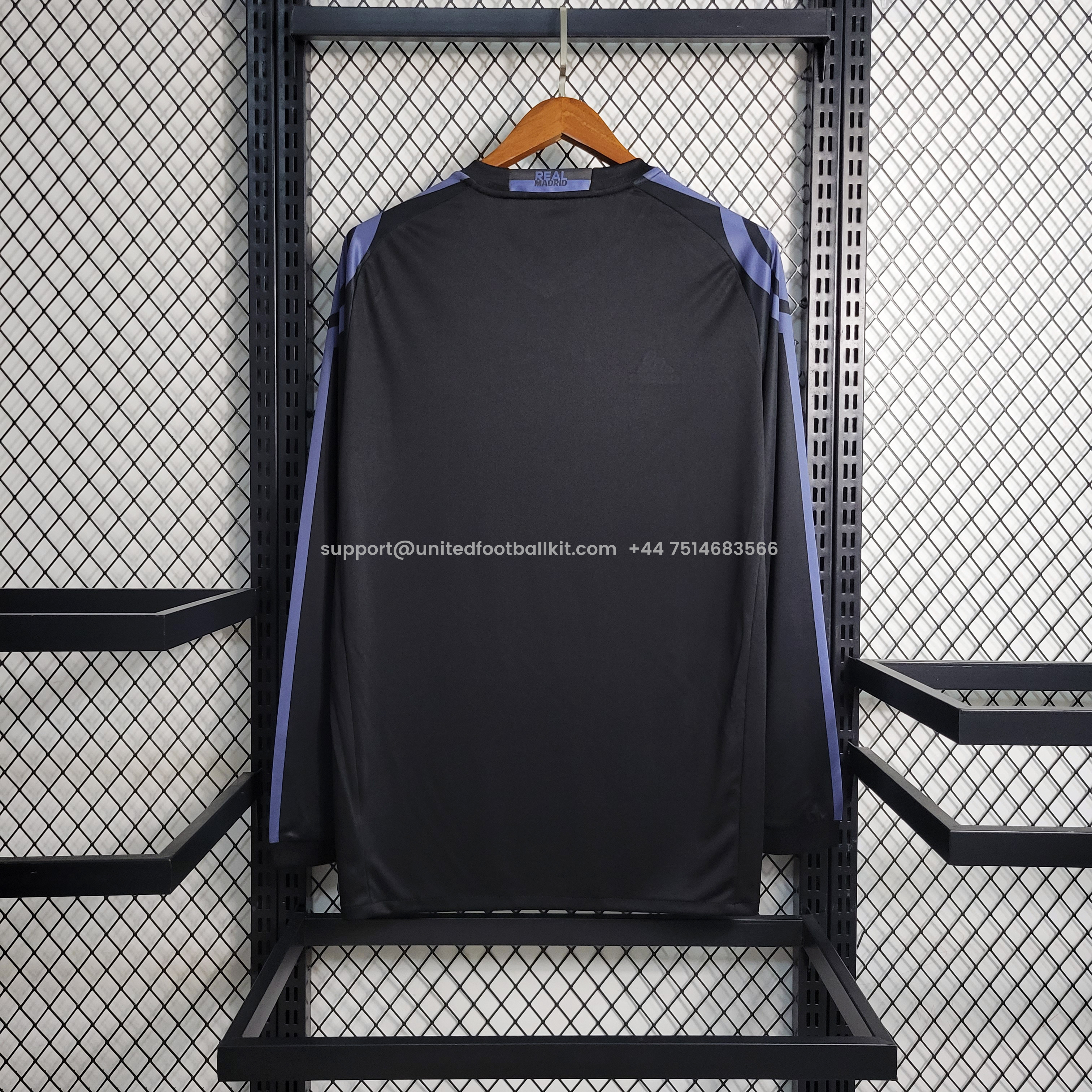 Unitedfootballkit.com | Retro Real Madrid 16-17 Third Long Sleeve Jersey -Customize Name, Number and Patch | Worldwide Shipping