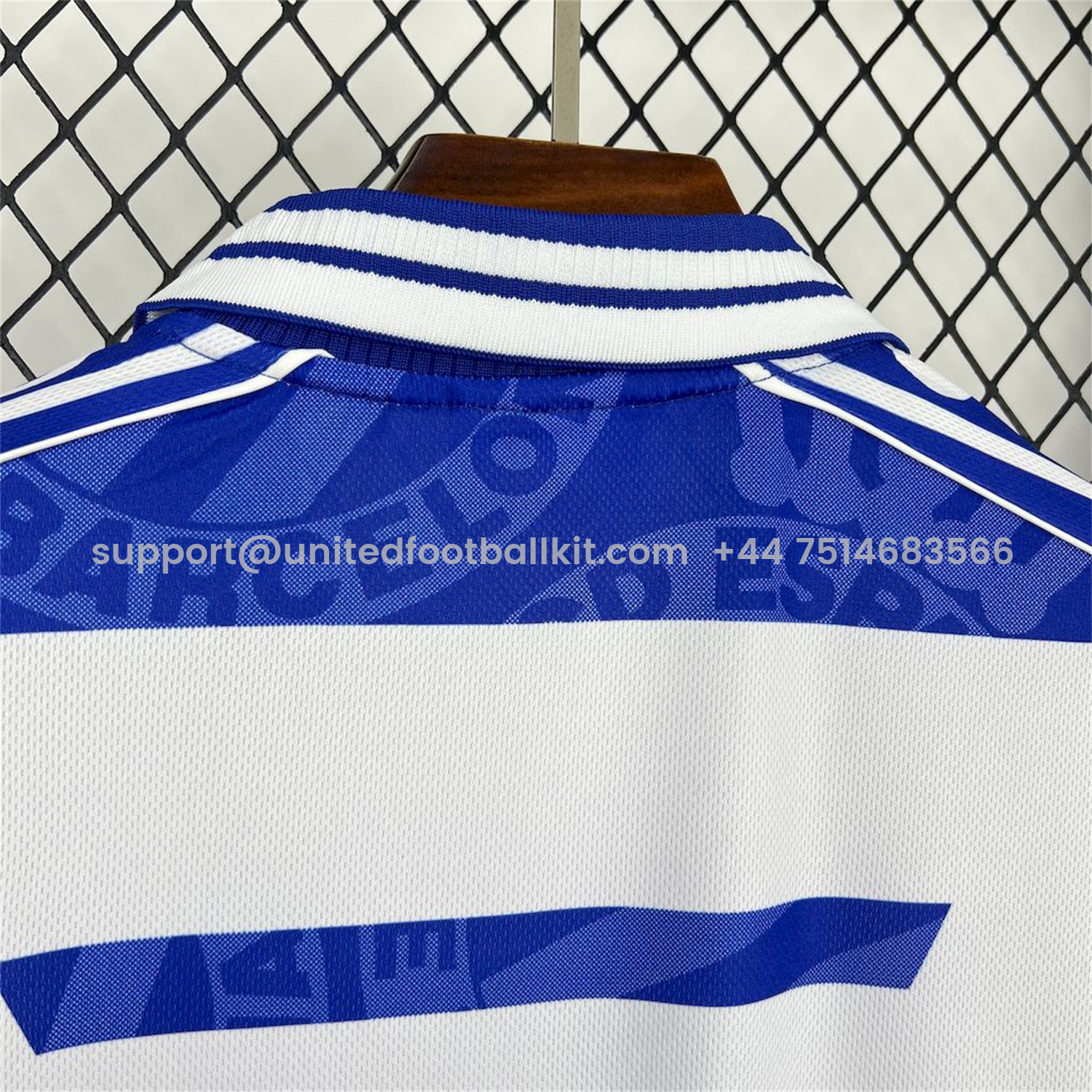 Unitedfootballkit.com | Retro RCD Espanyol 1999-00 Home Jersey -Customize Name, Number and Patch | Worldwide Shipping