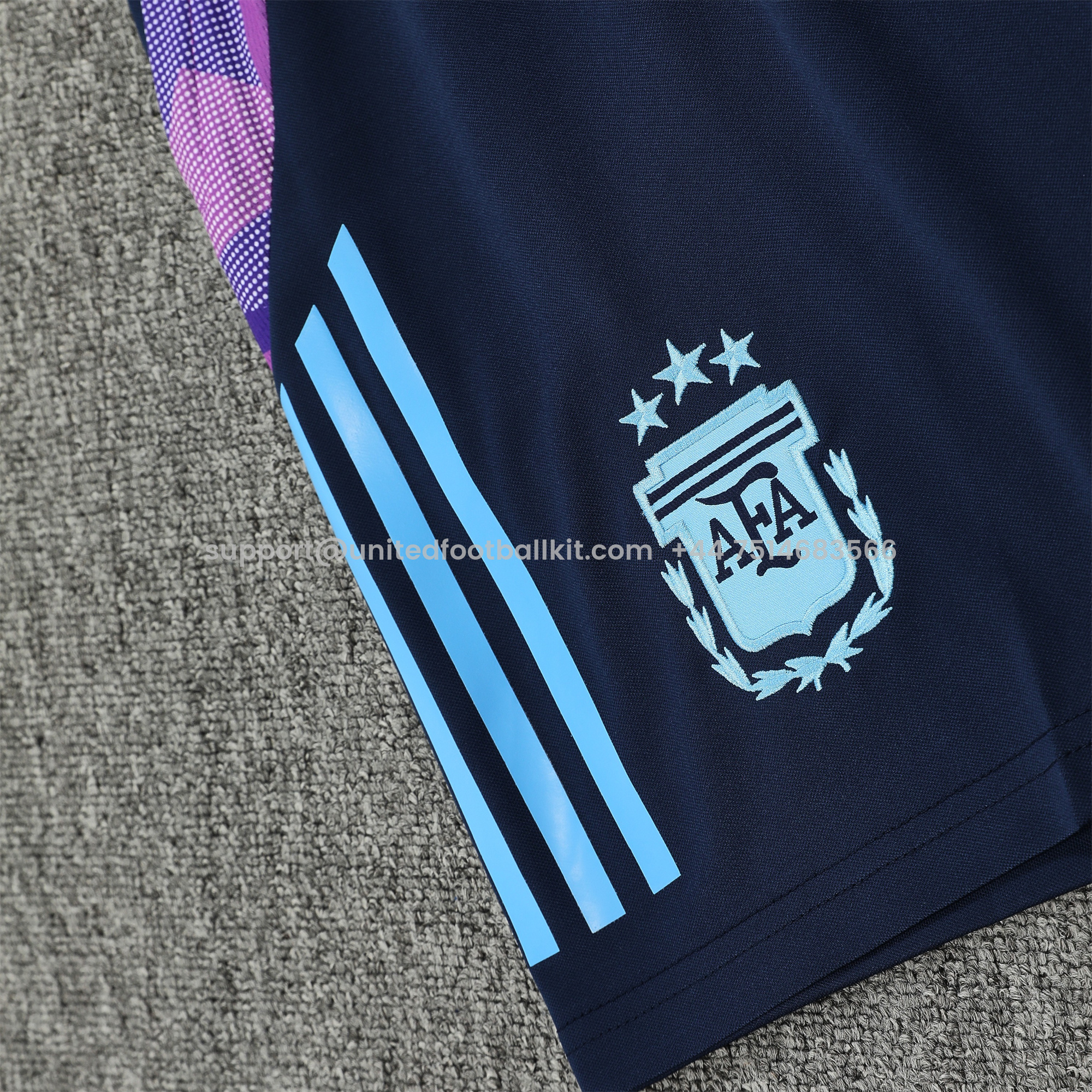 Unitedfootballkit.com | Argentina 24-25 Vest Training Set - Blue Vest & Deep Blue Shorts -Customize Name, Number and Patch | Worldwide Shipping