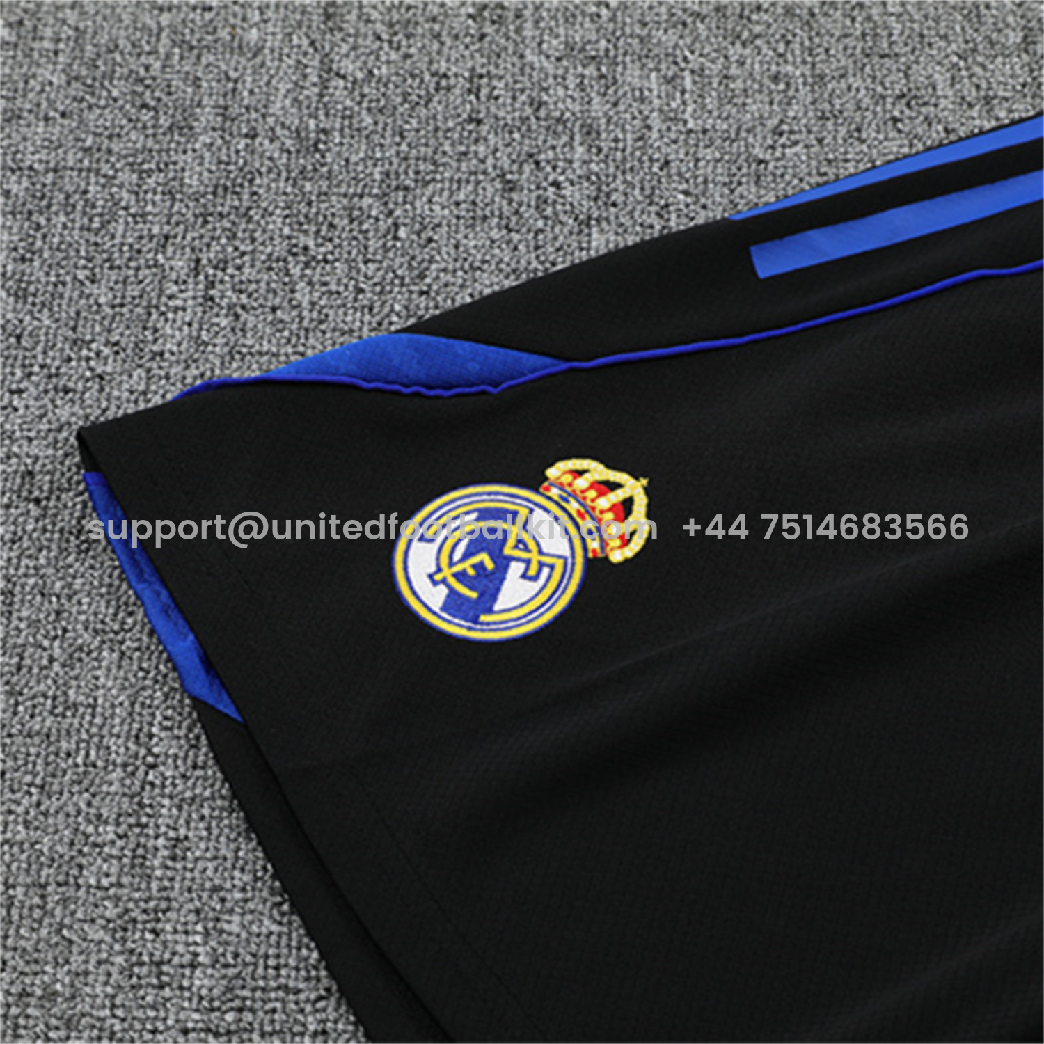 Unitedfootballkit.com | Real Madrid 25-26 Short-Sleeve Training Set - CamouflageTop & Black Shorts -Customize Name, Number and Patch | Worldwide Shipping
