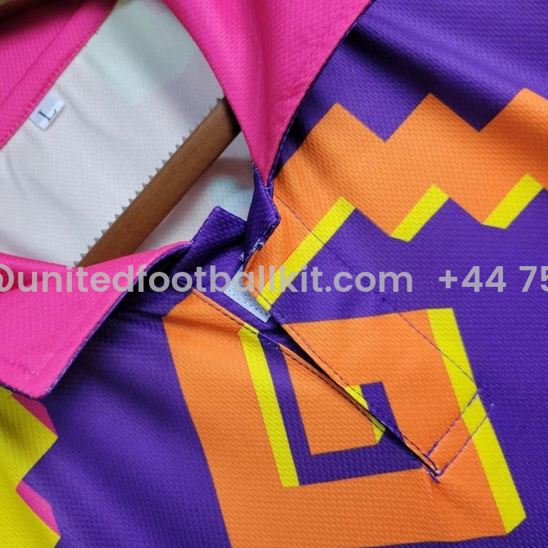 Unitedfootballkit.com | Retro Mexico 1995 Goalkeeper Purple Orange Jersey -Customize Name, Number and Patch | Worldwide Shipping