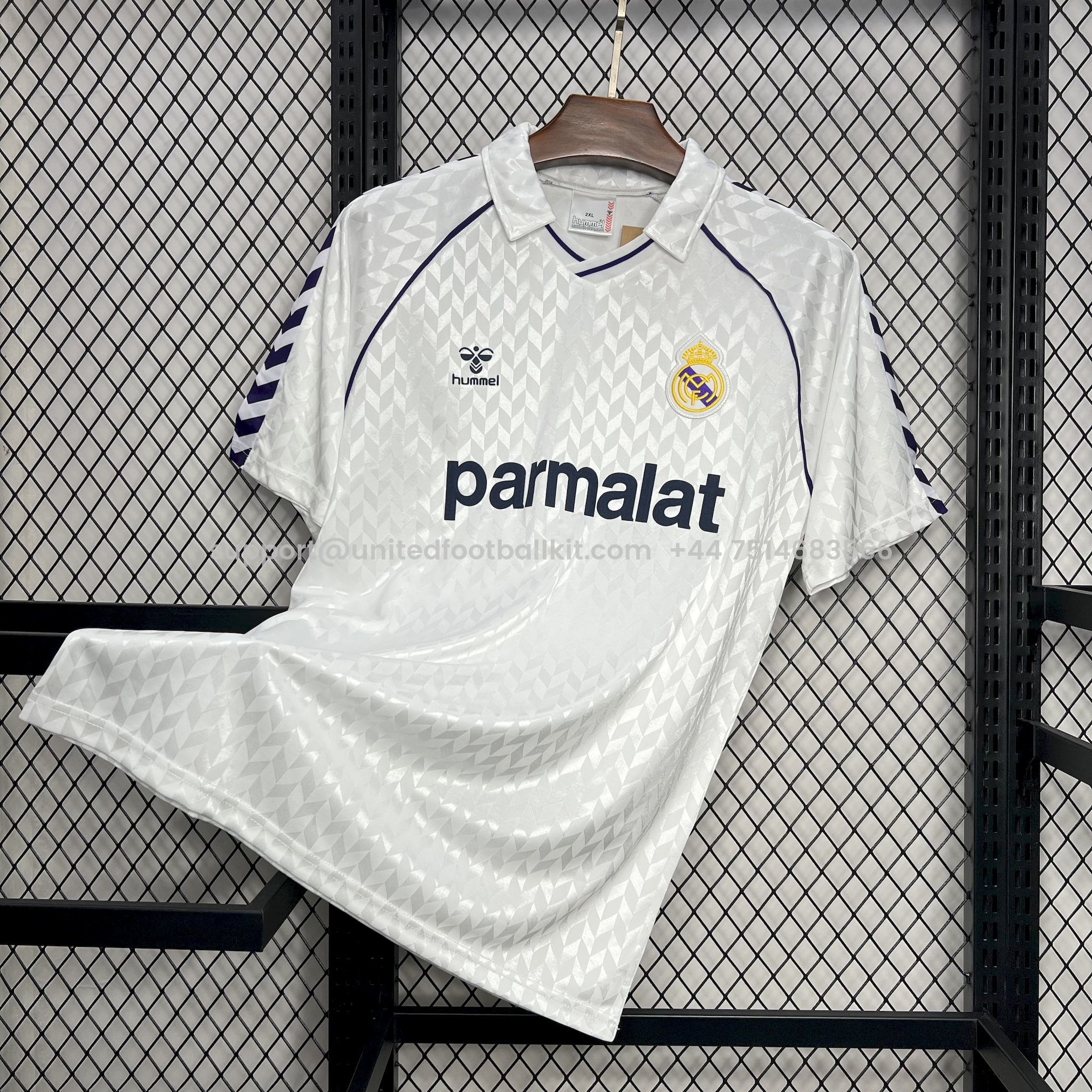 Unitedfootballkit.com | Retro Real Madrid 1986 Home Jersey -Customize Name, Number and Patch | Worldwide Shipping