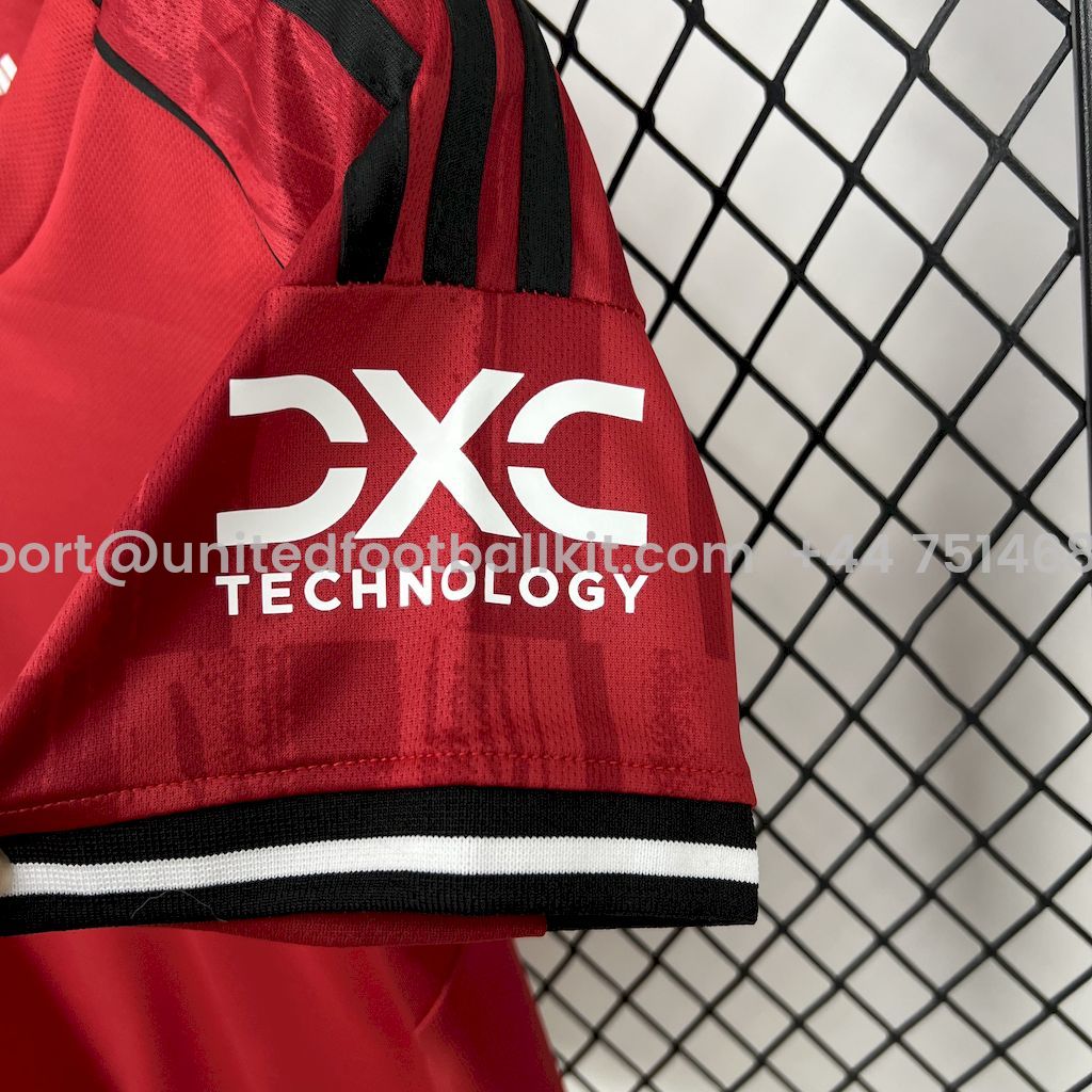 Unitedfootballkit.com | Manchester United 25-26 Home Kids Kit -Customize Name, Number and Patch | Worldwide Shipping