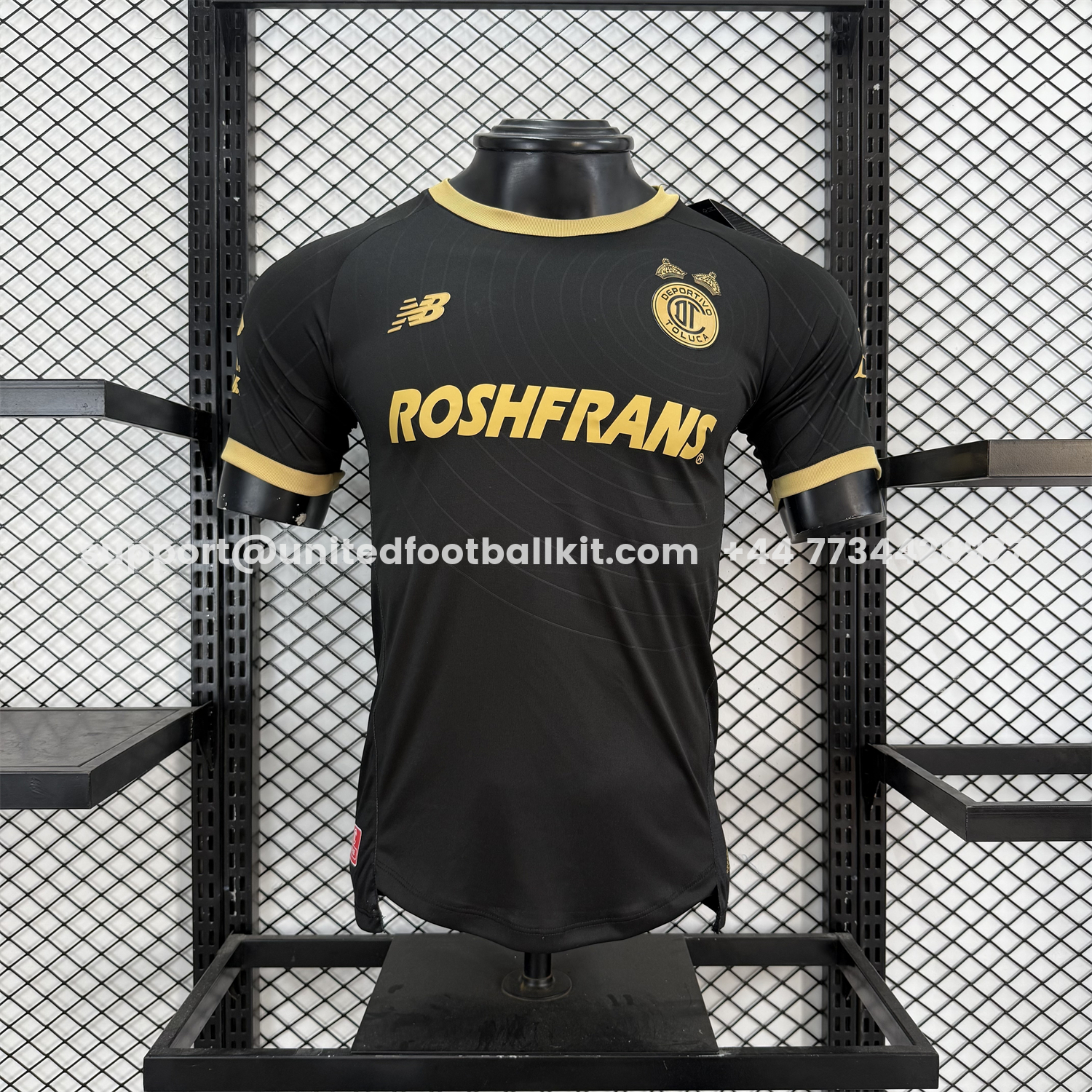 Unitedfootballkit.com | 【The Double Winners】Toluca 25-26 Black Special Jersey - Player Version -Customize Name, Number and Patch | Worldwide Shipping