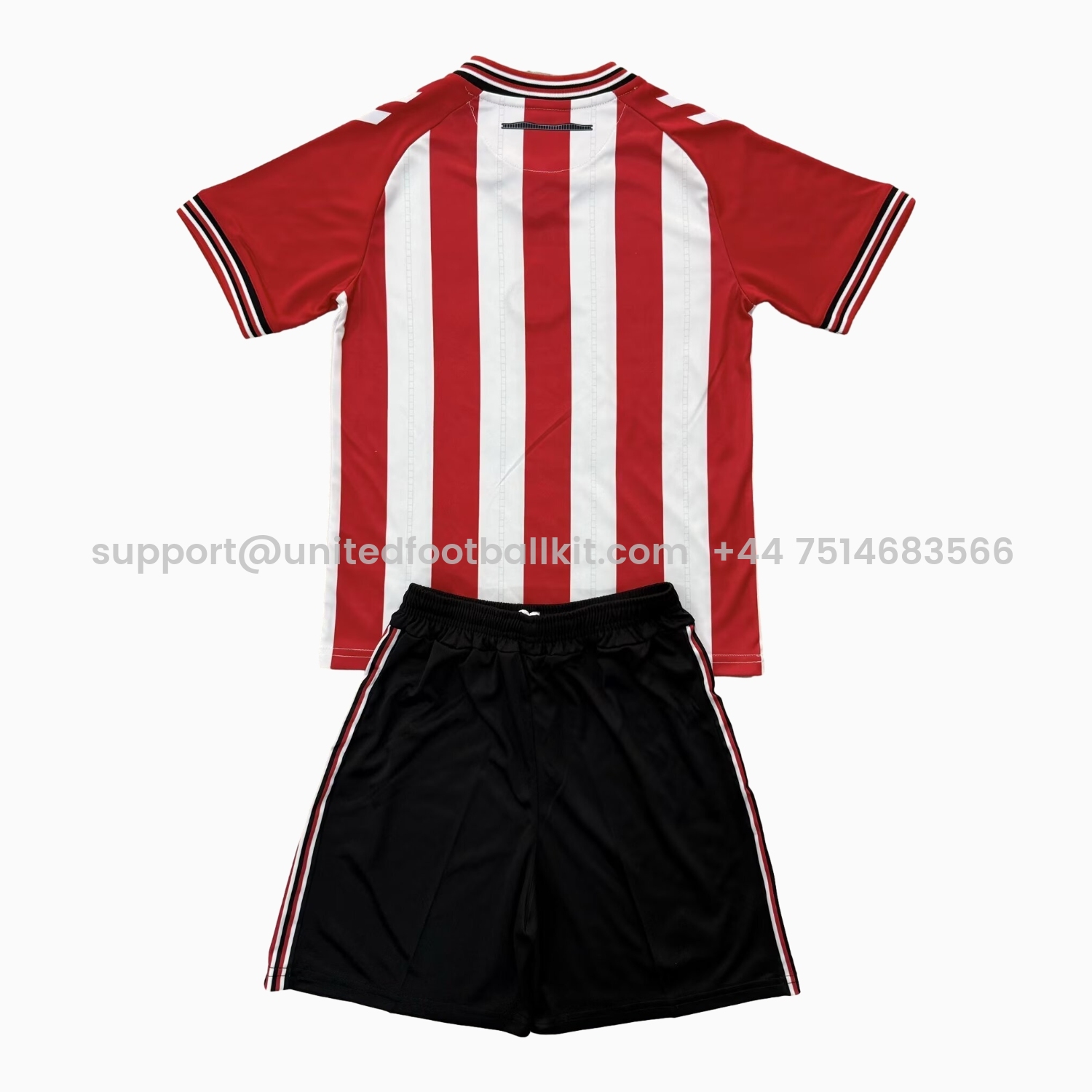 Unitedfootballkit.com | Sunderland 25-26 Home Men's Adult Jersey Set - Fans Version -Customize Name, Number and Patch | Worldwide Shipping