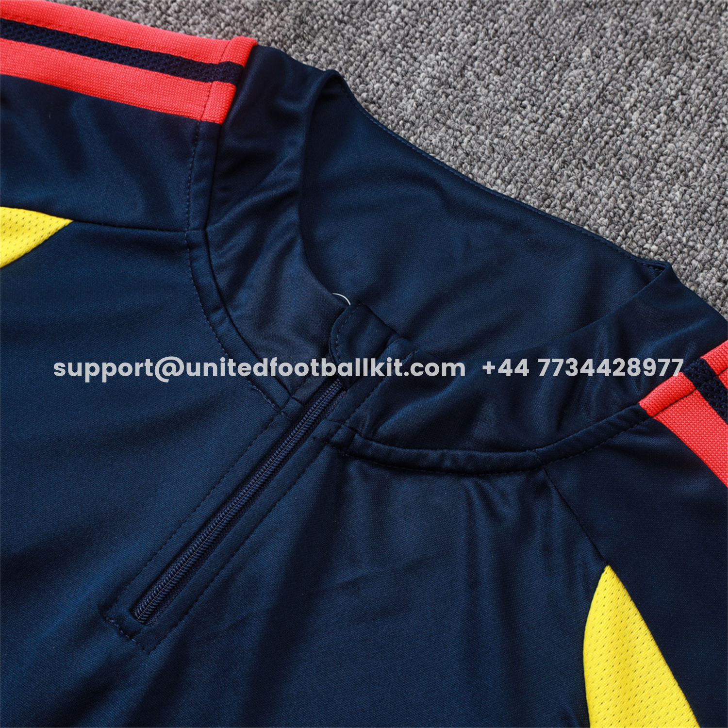 Unitedfootballkit.com | Colombia 2026 Long Sleeve Training Set - Black Top & Black Pants -Customize Name, Number and Patch | Worldwide Shipping