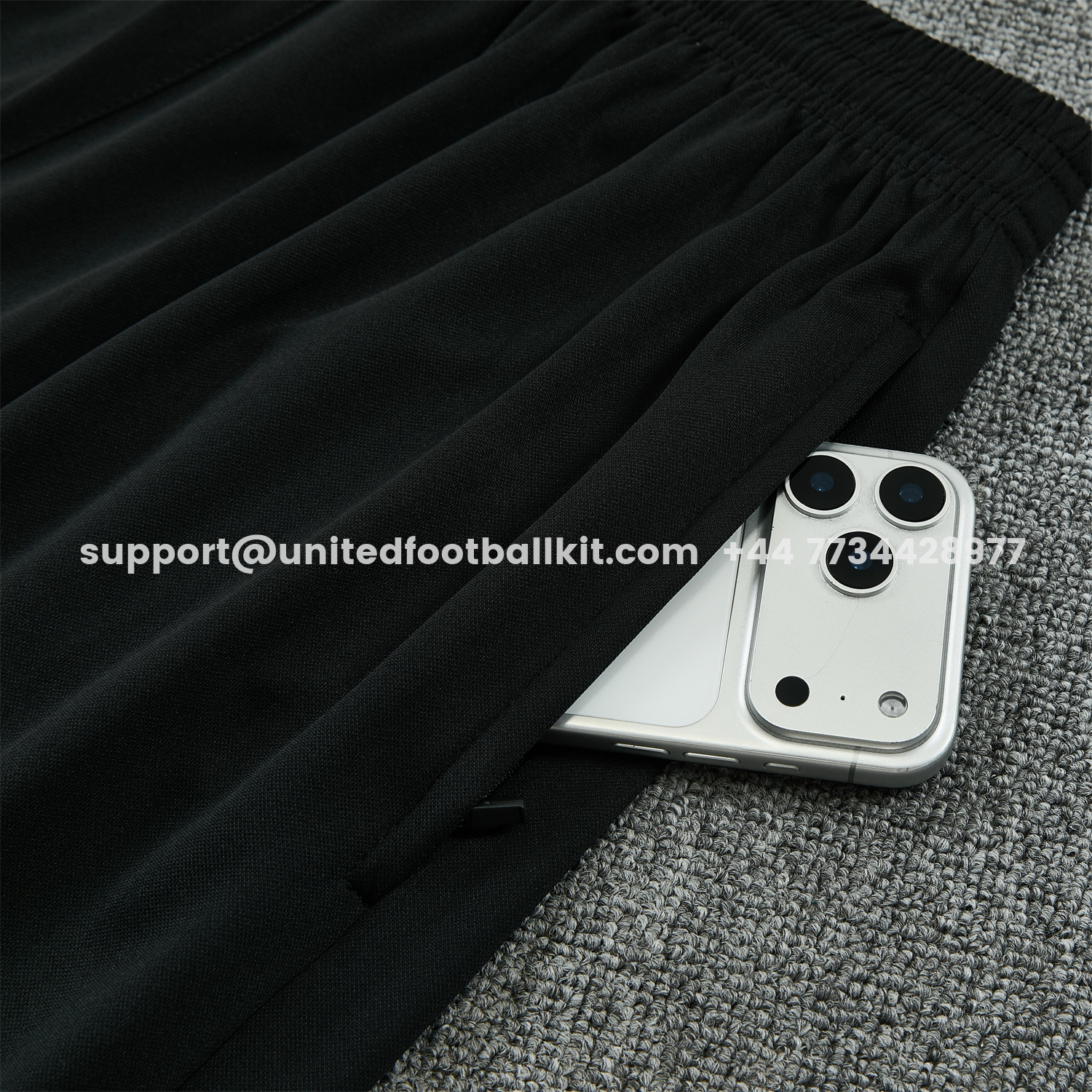 Unitedfootballkit.com | Inter Milan 25-26 Short-Sleeve Training Set - Black And Grey Top & Pants -Customize Name, Number and Patch | Worldwide Shipping
