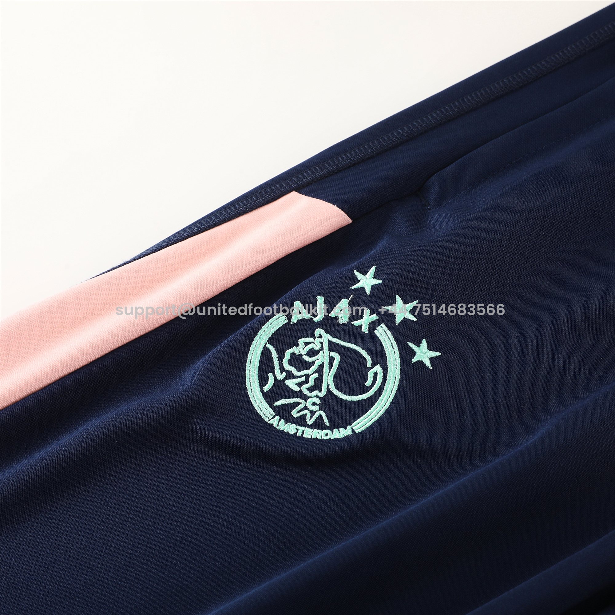 Unitedfootballkit.com | Ajax 24-25 Long Sleeve Training Set - Royal Blue -Customize Name, Number and Patch | Worldwide Shipping