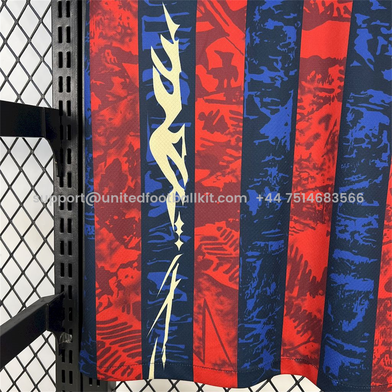 Unitedfootballkit.com | Barcelona 25-26 Red & Blue Random Graffiti Pattern Jersey - Fans Version -Customize Name, Number and Patch | Worldwide Shipping