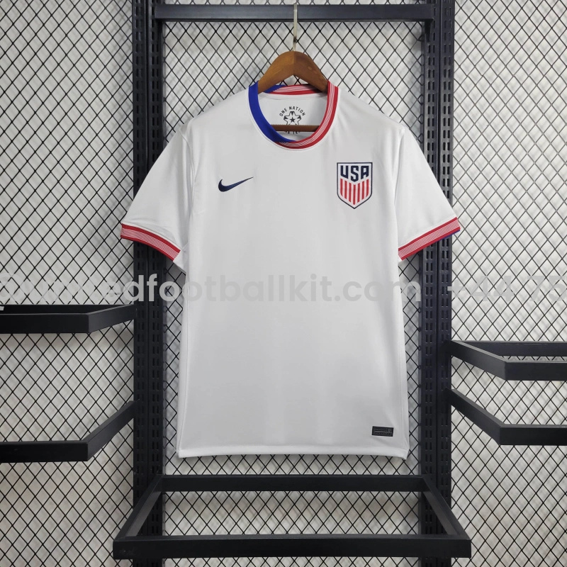 Unitedfootballkit.com | United States USA 2024 Home Stadium Jersey - Fans Version -Customize Name, Number and Patch | Worldwide Shipping