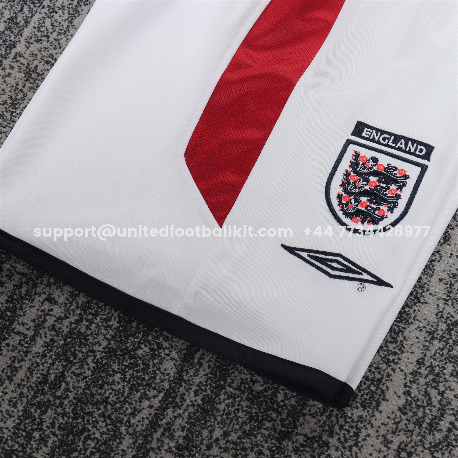Unitedfootballkit.com | Retro England 2004 Home Kids Kit -Customize Name, Number and Patch | Worldwide Shipping