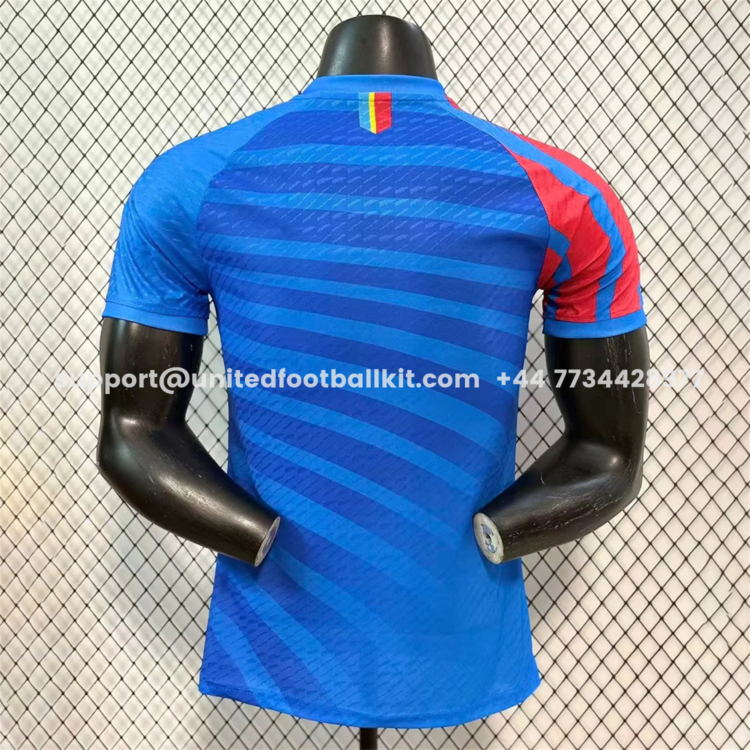 Unitedfootballkit.com | Retro Congo 2023 Home Blue Jersey - Player Version -Customize Name, Number and Patch | Worldwide Shipping