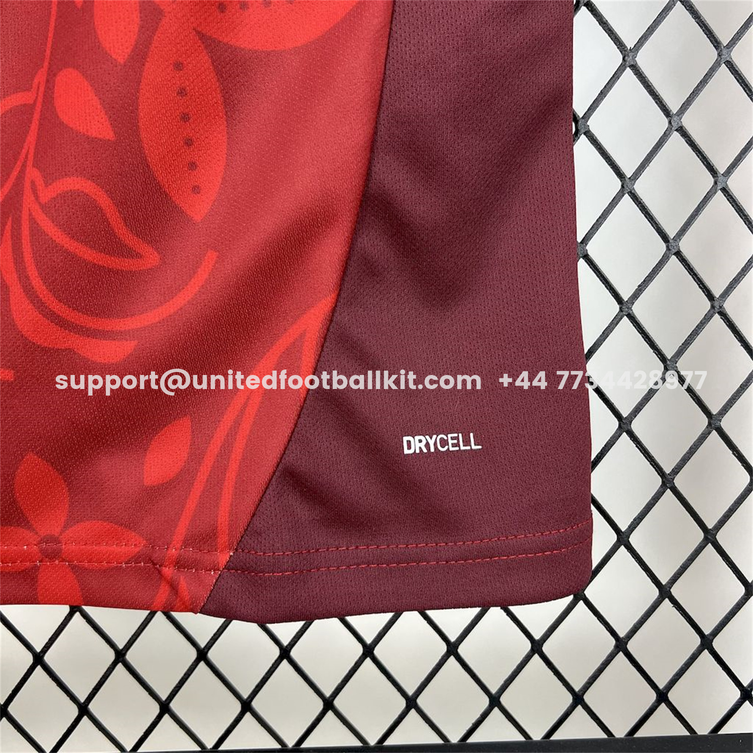 Unitedfootballkit.com | Portugal 2025-26 Red Flower Training Jersey - Fans Version -Customize Name, Number and Patch | Worldwide Shipping