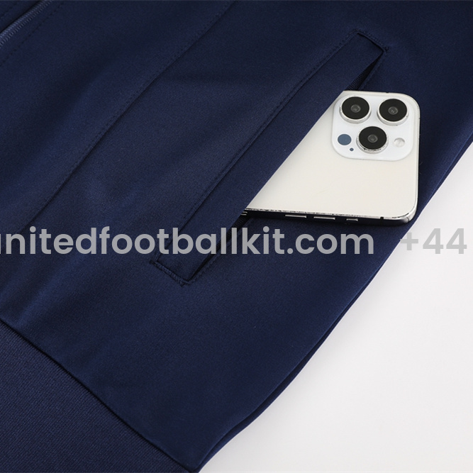 Unitedfootballkit.com | Boca Juniors 24-25 Jacket Training Tracksuit - Deep Blue Top and Pants -Customize Name, Number and Patch | Worldwide Shipping