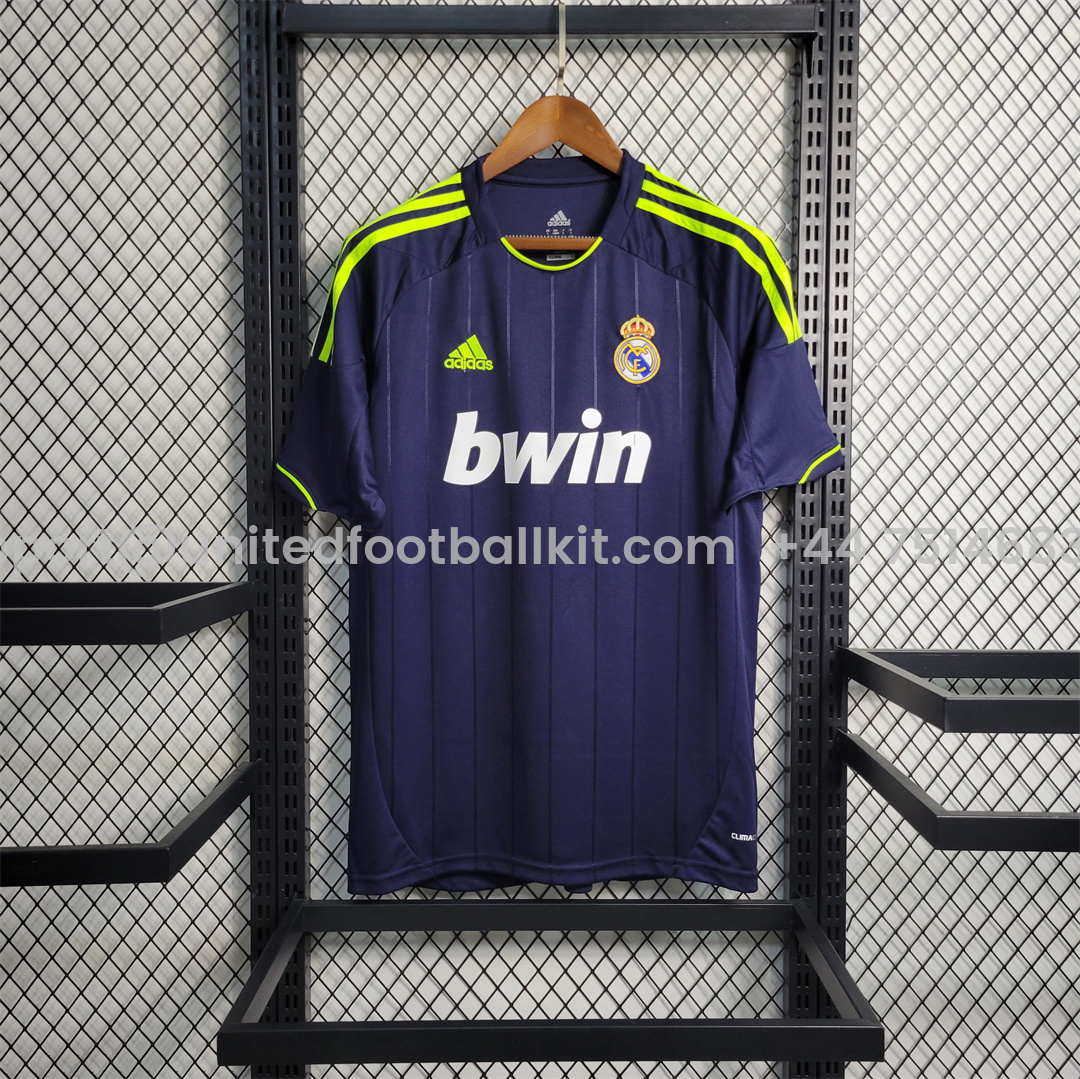 Unitedfootballkit.com | Retro Real Madrid 12-13 Away Jersey -Customize Name, Number and Patch | Worldwide Shipping