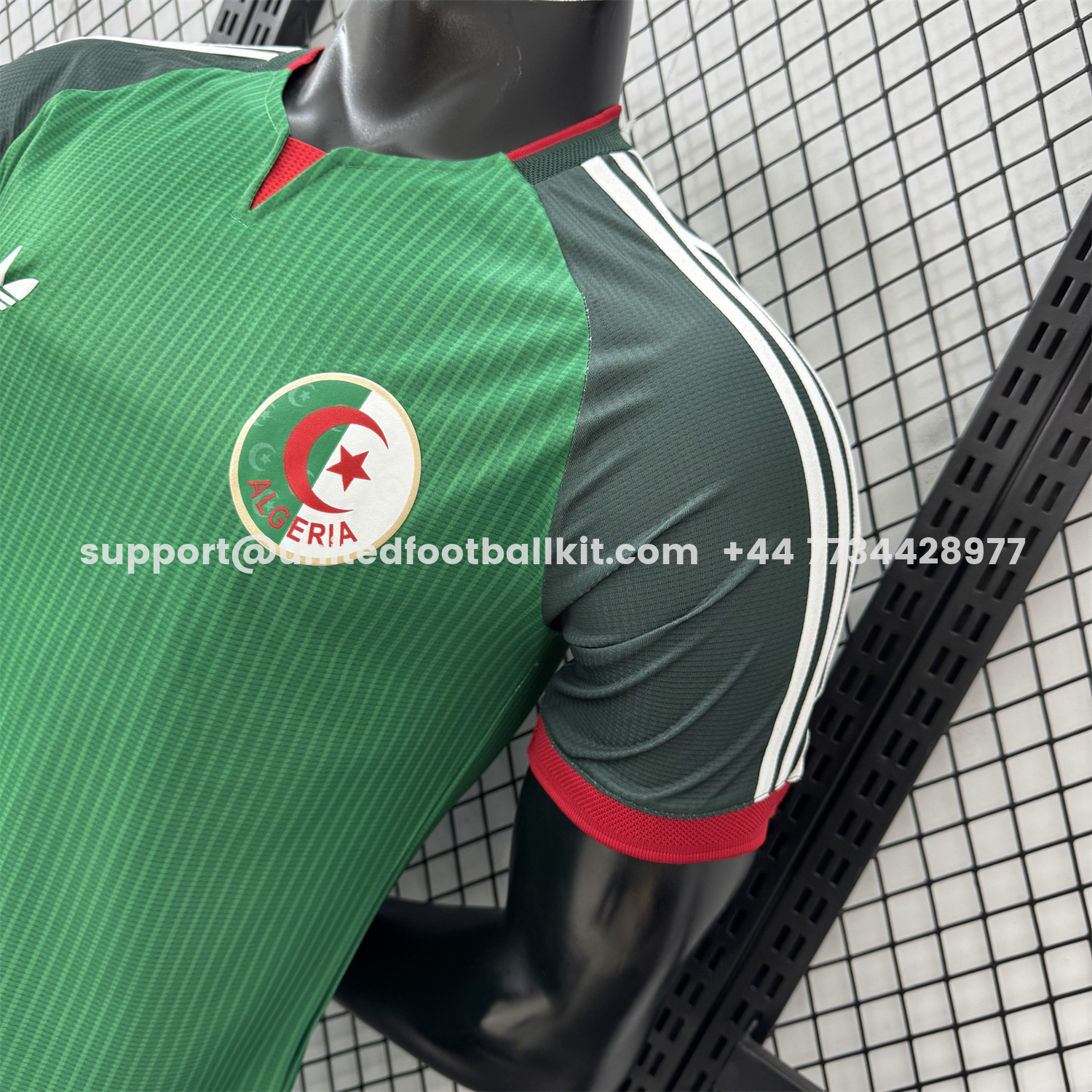 Unitedfootballkit.com | Algeria 2026 Away Green Jersey - Player Version -Customize Name, Number and Patch | Worldwide Shipping