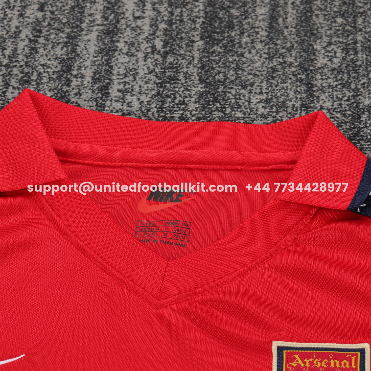 Unitedfootballkit.com | Retro Arsenal 2001-02 Home Kids Kit -Customize Name, Number and Patch | Worldwide Shipping