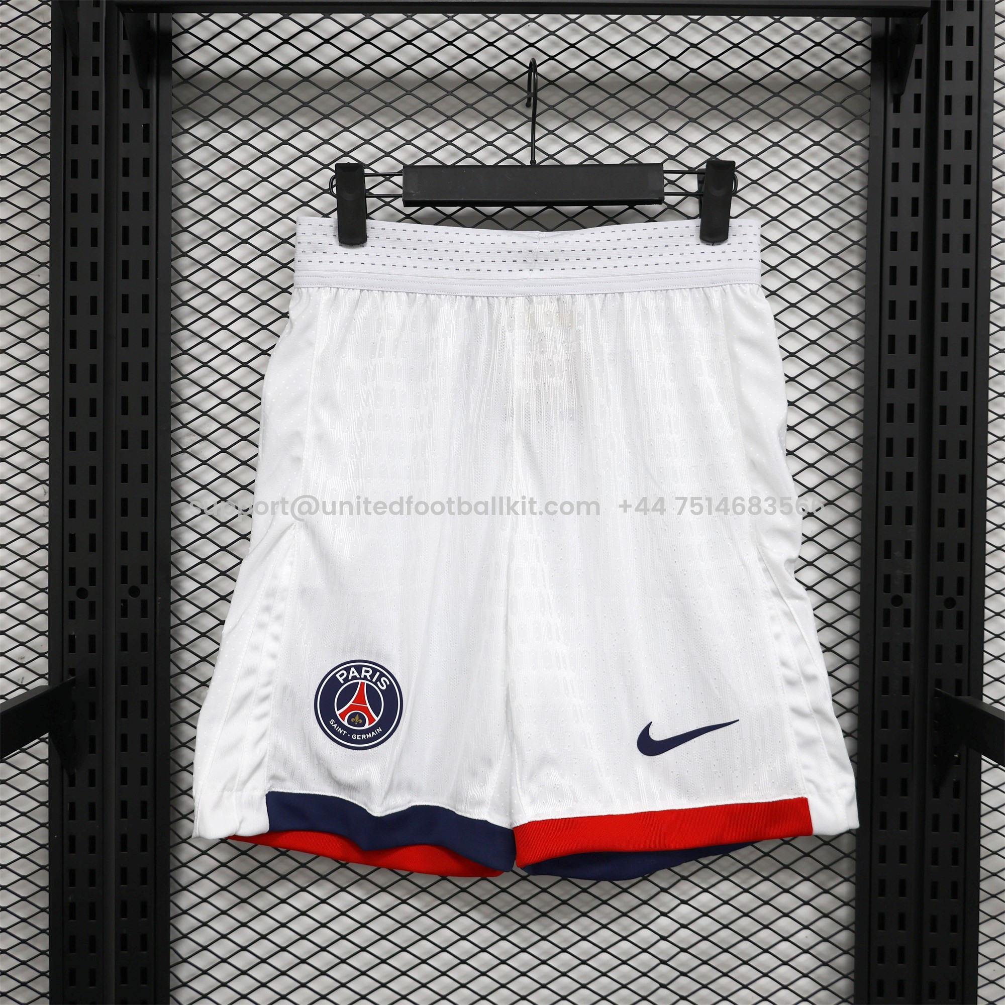 Unitedfootballkit.com | Paris Saint-Germain PSG 24-25 Away Shorts - Player Version -Customize Name, Number and Patch | Worldwide Shipping
