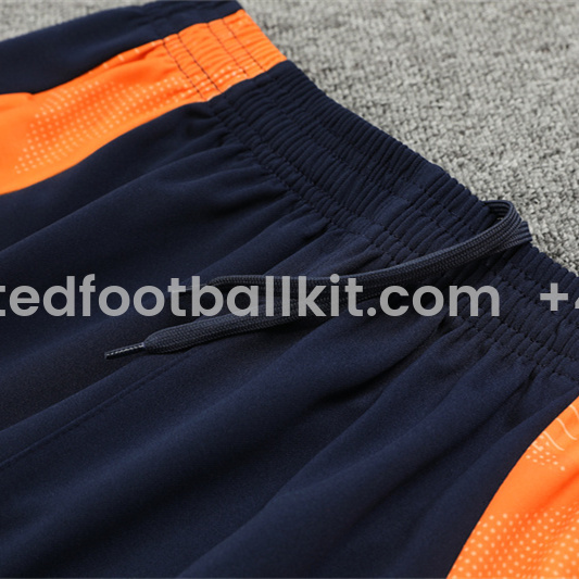 Unitedfootballkit.com | Real Madrid 24-25 Long Sleeve Training Set - Deep Blue -Customize Name, Number and Patch | Worldwide Shipping