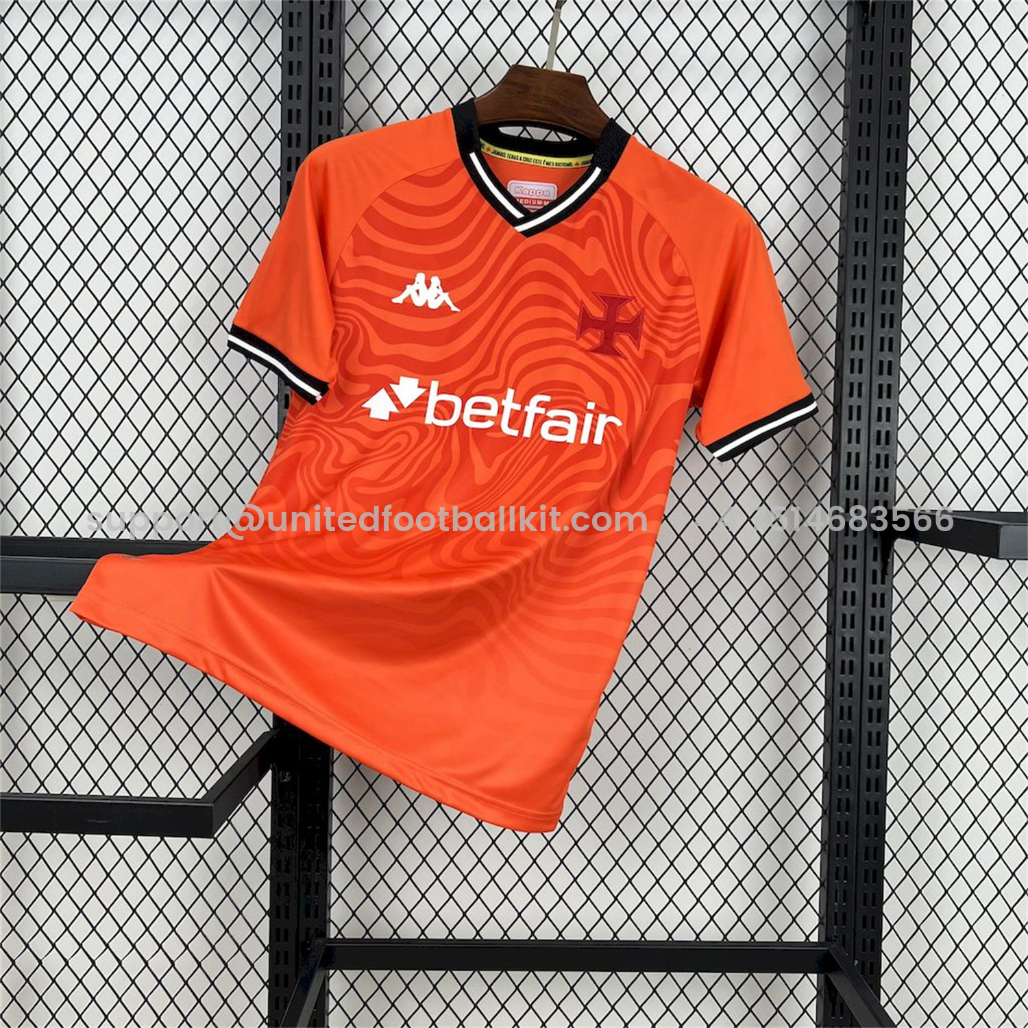 Unitedfootballkit.com | Vasco da Gama 25-26 Orange Goalkeeper Jersey - Fans Version -Customize Name, Number and Patch | Worldwide Shipping