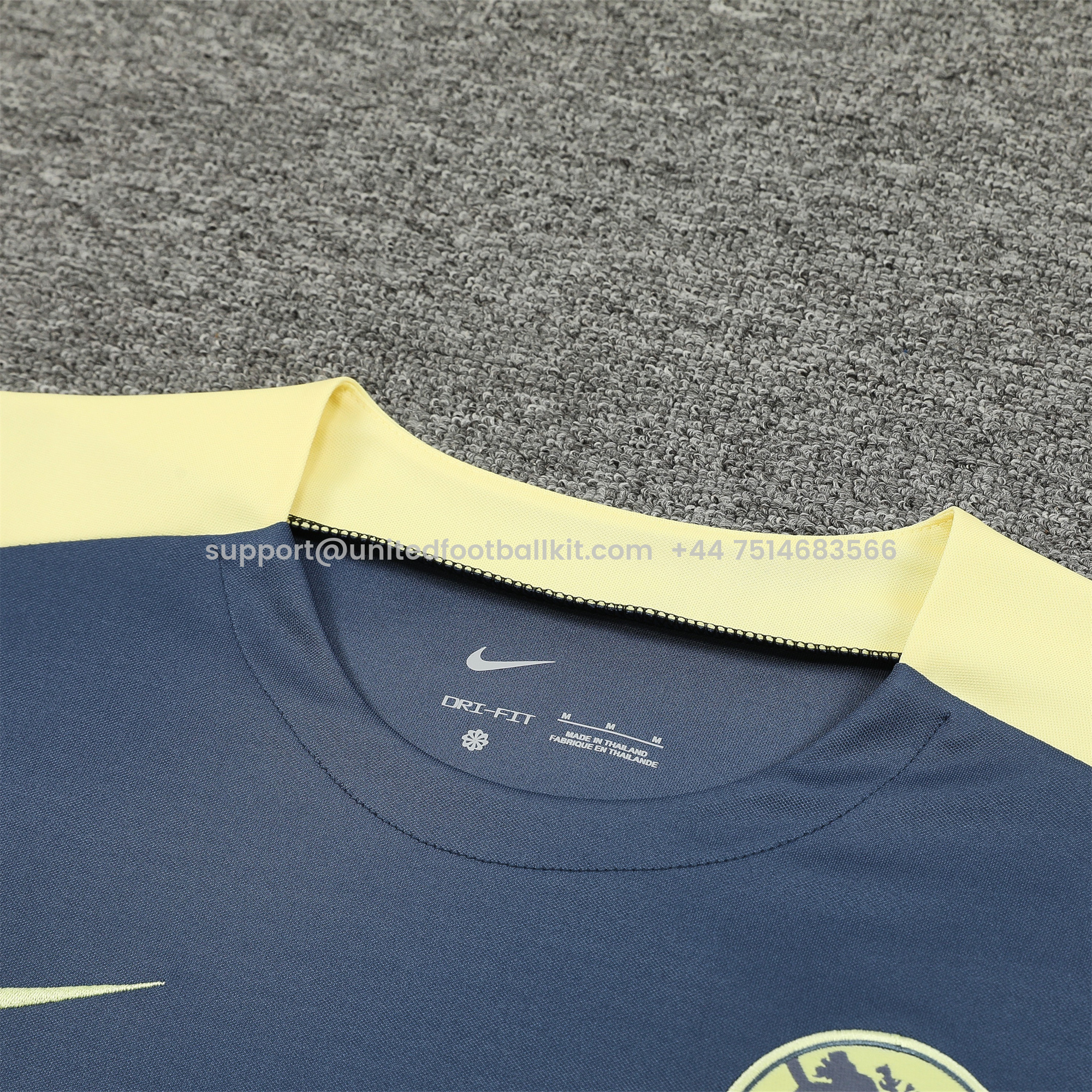 Unitedfootballkit.com | Club América 24-25 Short-Sleeve Training Set - Grey Top & Shorts -Customize Name, Number and Patch | Worldwide Shipping
