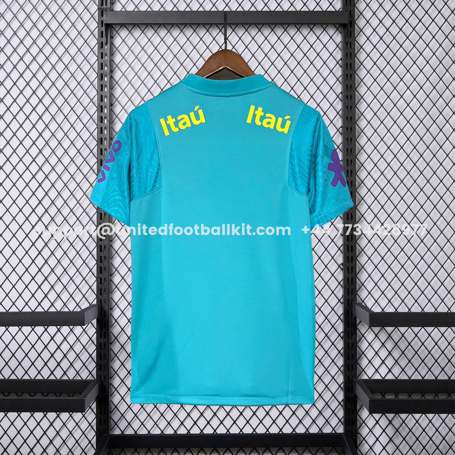 Unitedfootballkit.com | Retro Brazil 2022 Pre-Match Cyan Special Jersey -Customize Name, Number and Patch | Worldwide Shipping